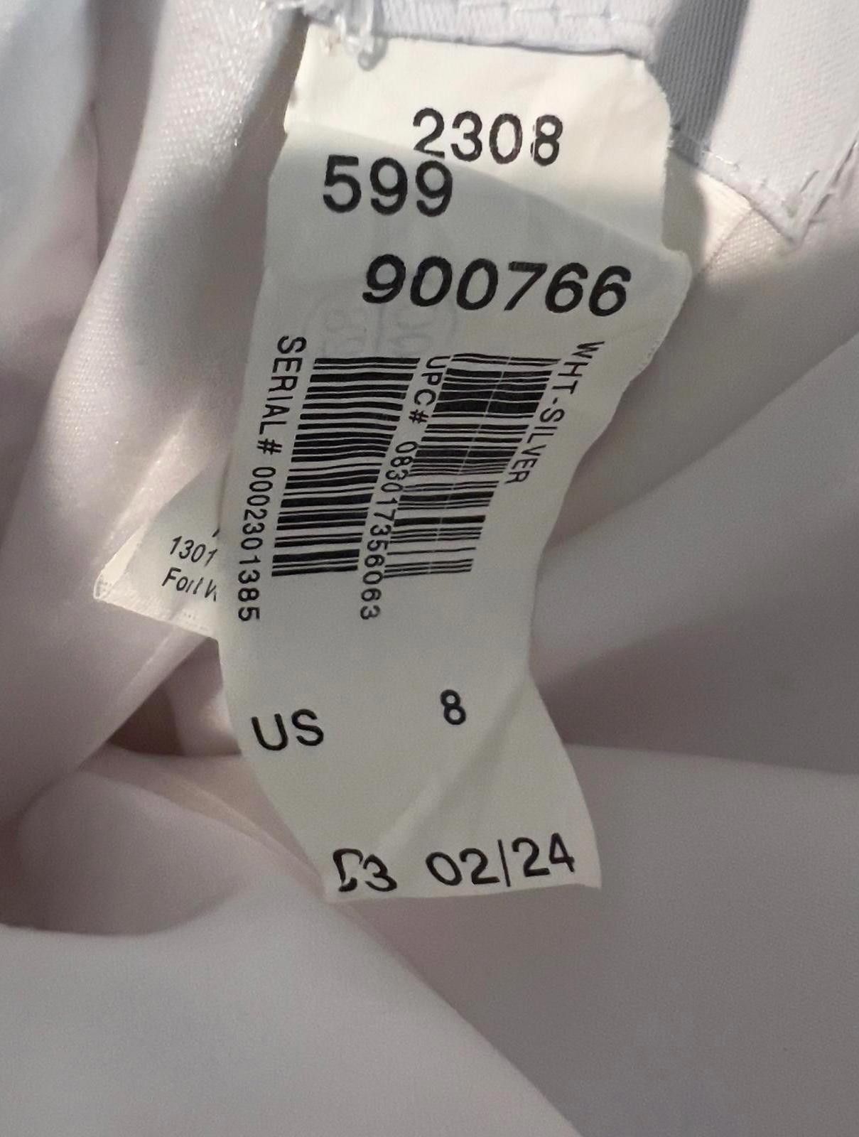 Other Alfred Angelo Elegant White Ruffled Formal Wedding Dress Size M / US 6-8 / IT 42-44 - 7 Thumbnail