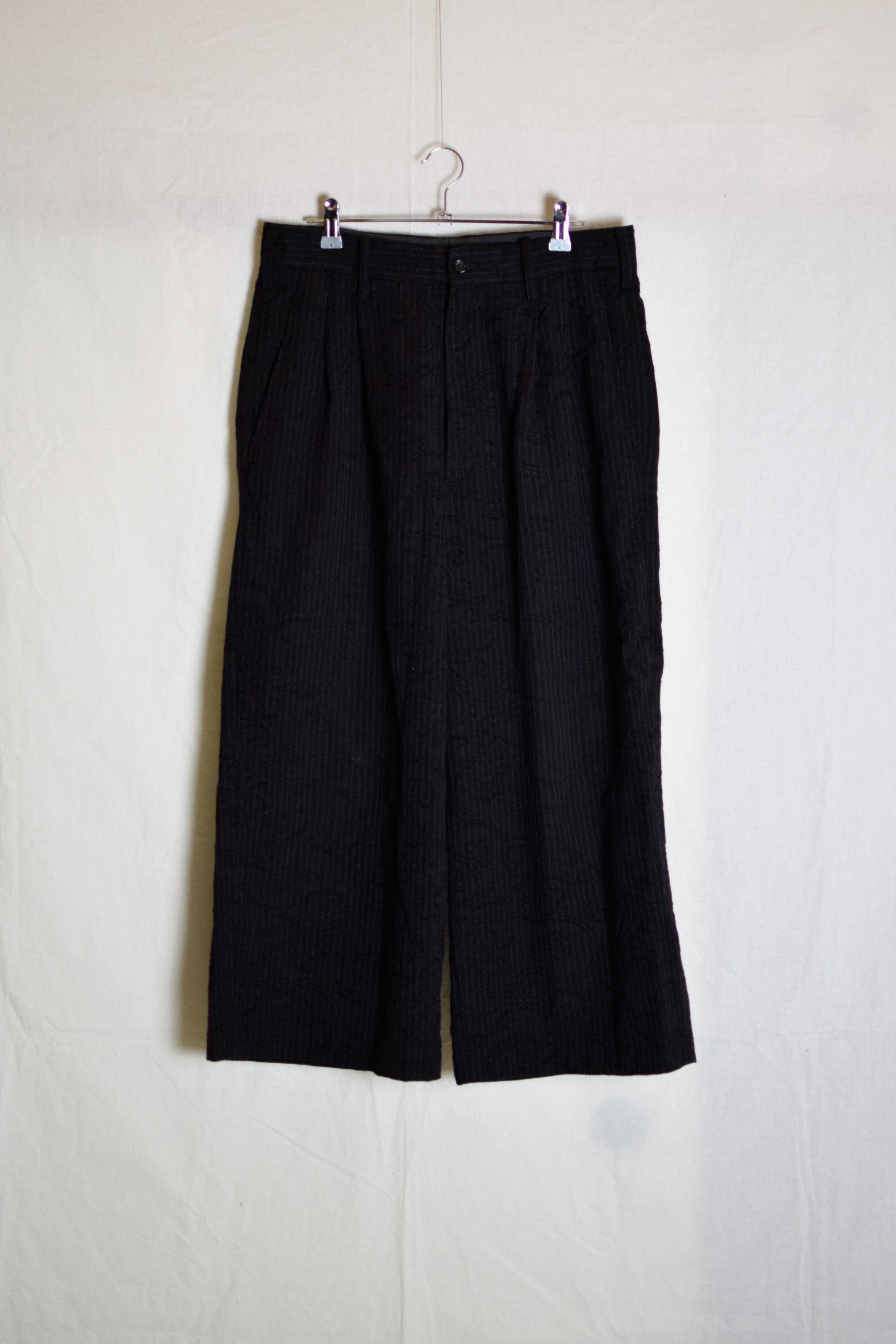 Yohji Yamamoto YYPH AW98 Wide Brocade Pants - HY-P21-162 Size US 30 / EU 46 - 2 Thumbnail