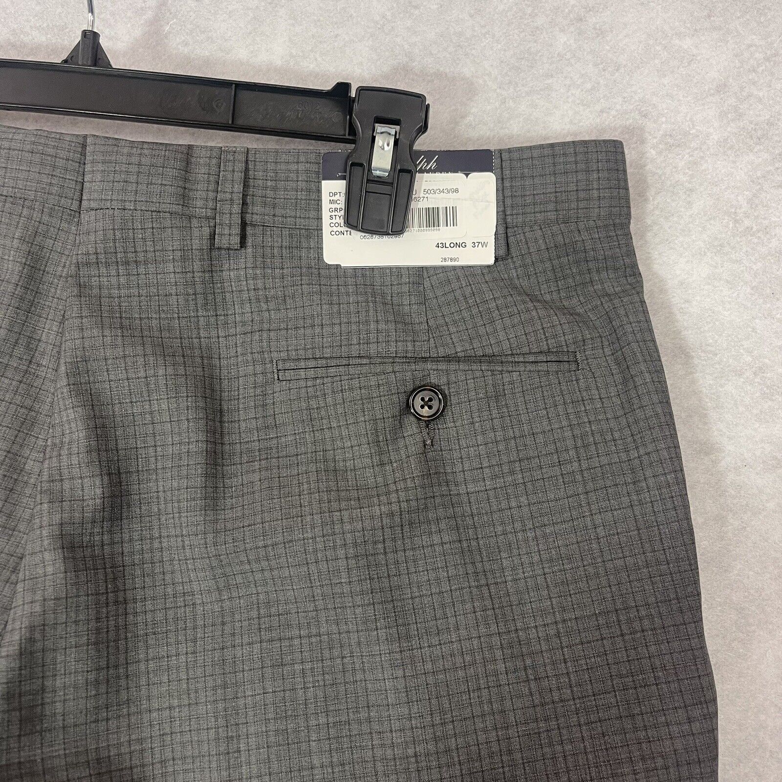 Ralph Lauren Ralph Lauren Nero Dress Pants Mens 43 Long 37 Gray MSPR $495 Size 42L - 15 Thumbnail