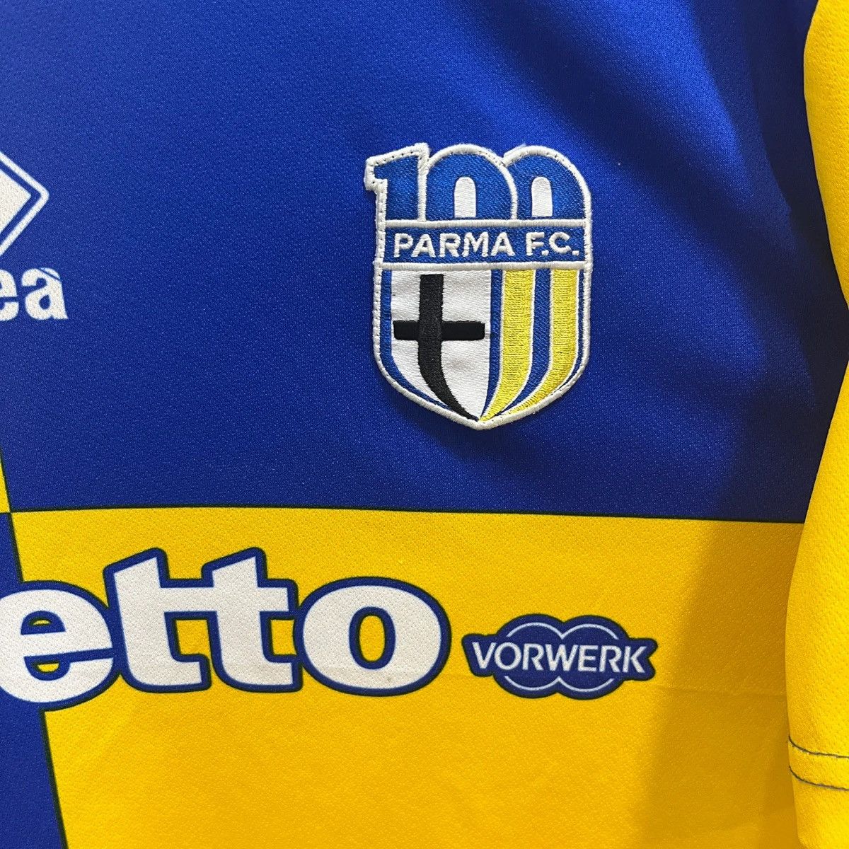 Errea Parma 2013-14 Away Parolo Match Worn Football Jersey Shirt Size US L / EU 52-54 / 3 - 5 Thumbnail