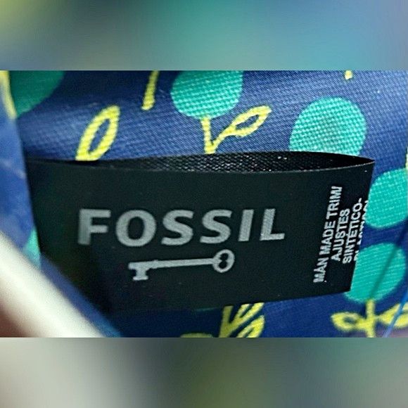Fossil Fossil Key-Per Blue Multicolor Floral Pouch Clutch Bag Size ONE SIZE - 4 Thumbnail