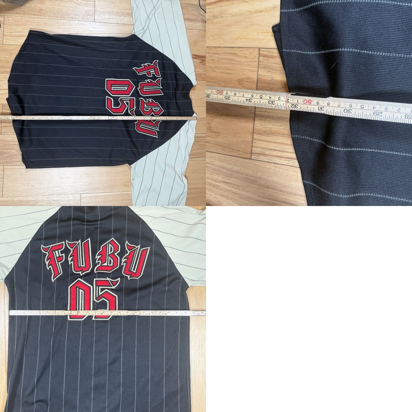 Fubu VINTAGE FUBU 05 Sports Baseball Jersey Button Mens Large Black Red Y2K Size US L / EU 52-54 / 3 - 9 Thumbnail
