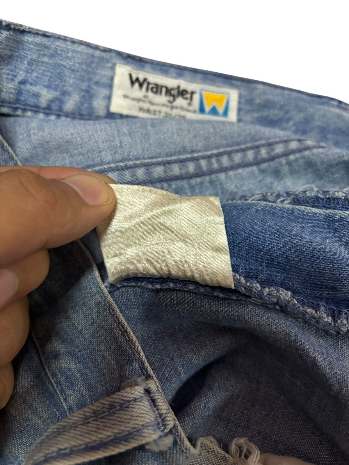 Other Vtg 80s Wrangler Japan Flared Distressed Jeans Size US 30 / EU 46 - 9 Thumbnail