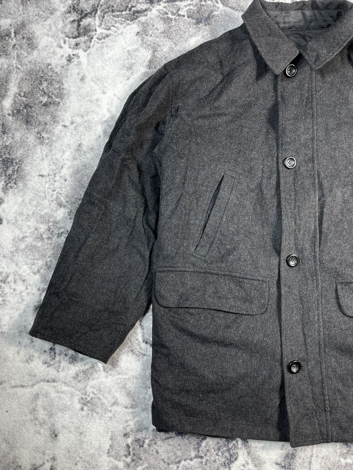 Valstar Reversible Wool Jacket Raincoat Side Italian Made Boxy Fit Size US L / EU 52-54 / 3 - 2 Thumbnail