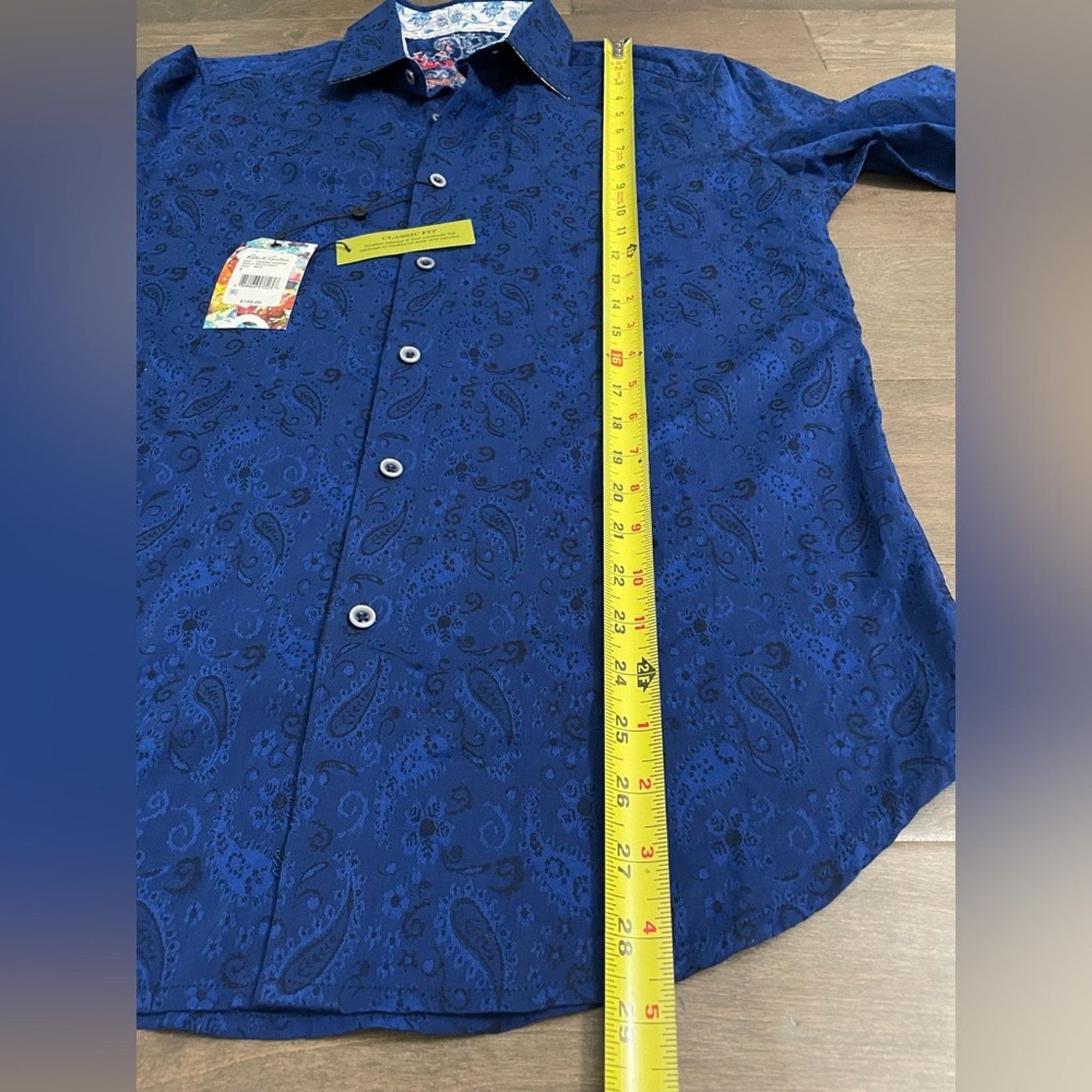 Robert Graham Robert Graham Men Hanging Gardens L/S Shirt Blue - Small Size US S / EU 44-46 / 1 - 9 Thumbnail
