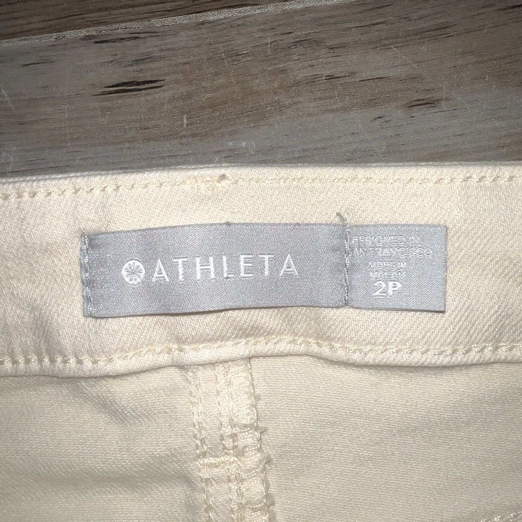 Athleta Athleta Beige Skinny Crop Jeans Womens Regular 2P Size 26" / US 2 / IT 38 - 5 Thumbnail