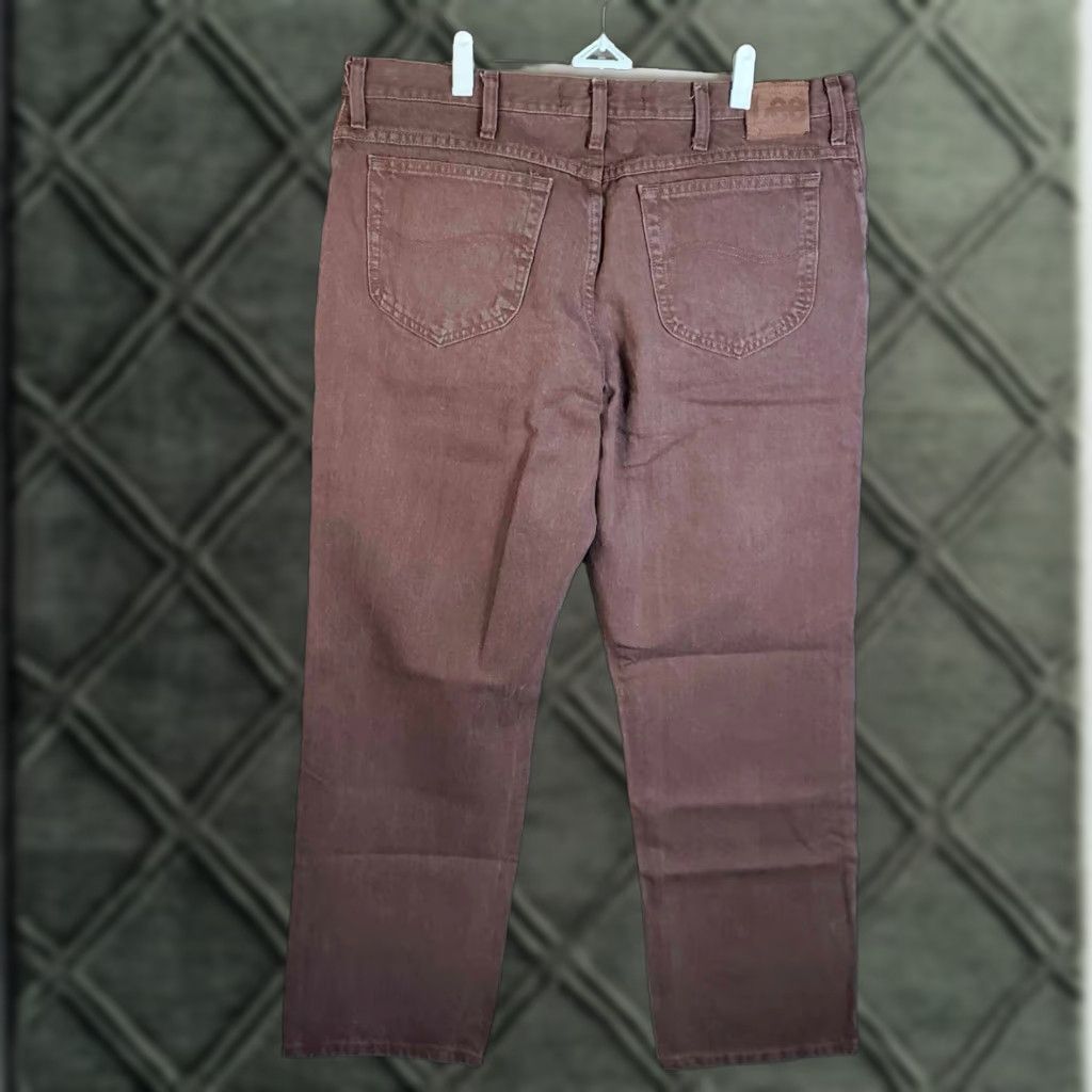 Lee Lee Mens Jeans Size 38x30 Brown Regular Fit Straight Size US 38 / EU 54 - 1 Thumbnail