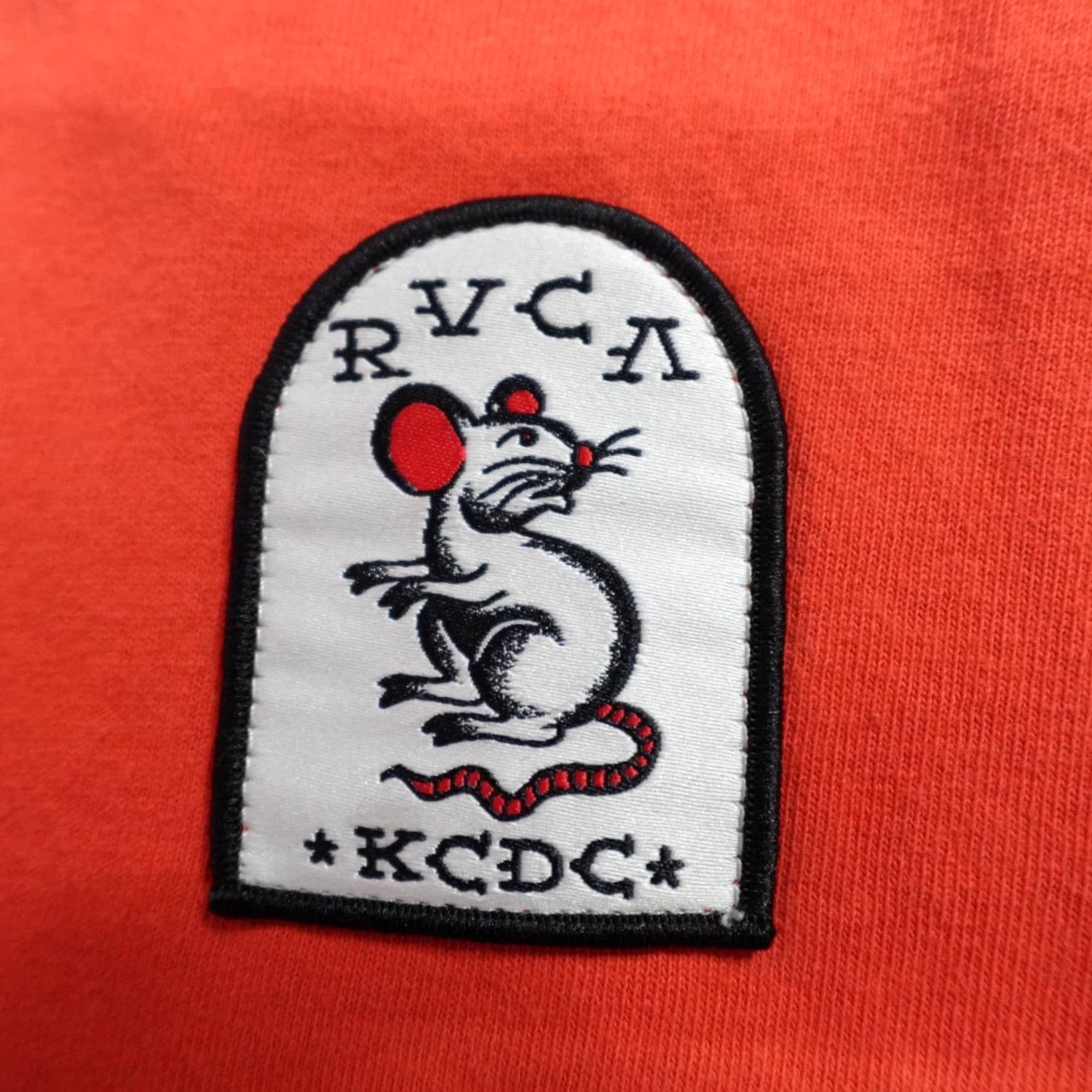 RVCA VINTAGE RVCA Shirt Small Red Double Sided Brooklyn KCDC Skateshop Rat Skateboarding Shirt Mens S Red USA 90s Size US S / EU 44-46 / 1 - 5 Thumbnail