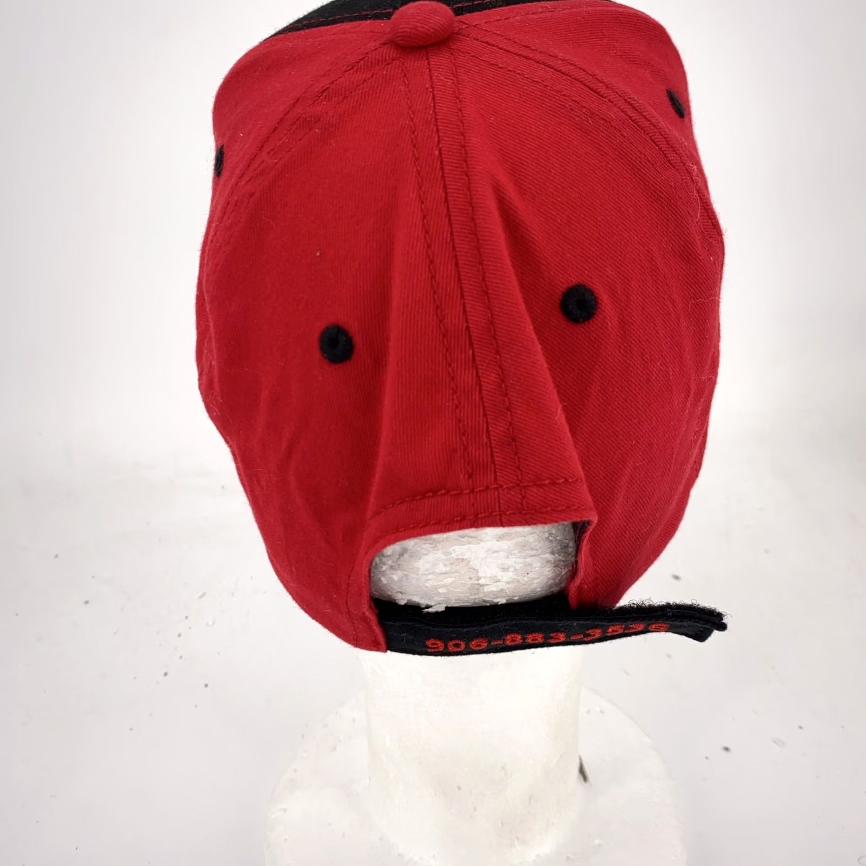 Vintage Pat's Motor Sports Hat Basebal Cap Strap Back Black Red Embroidered Motorcycle Mens Slogan Adjustable Twill Cotton Polyester Vintage No Size ONE SIZE - 3 Thumbnail