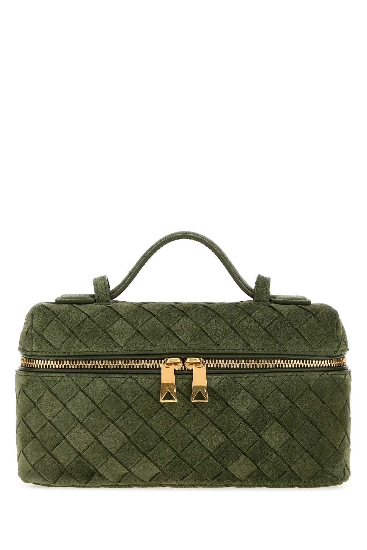 Bottle Green Suede Bang Bang Handbag, Women's
