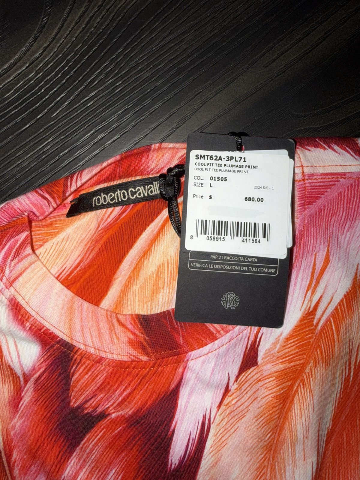 Roberto Cavalli Roberto Cavalli XL Crew Neck T-Shirt - Originally $680 Size US L / EU 52-54 / 3 - 4 Thumbnail