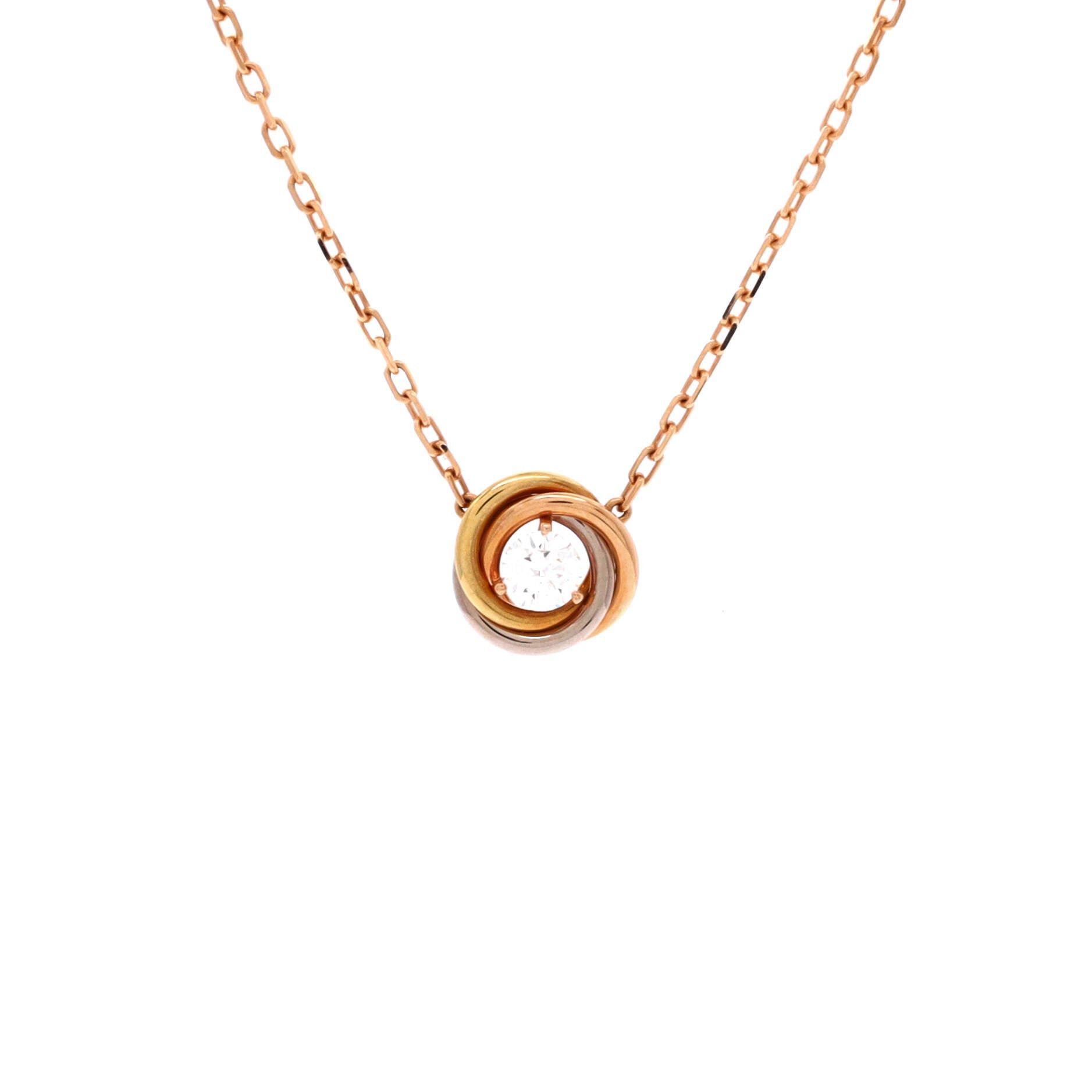 Cartier Trinity Diamond Pendant Necklace Size ONE SIZE - 1 Thumbnail