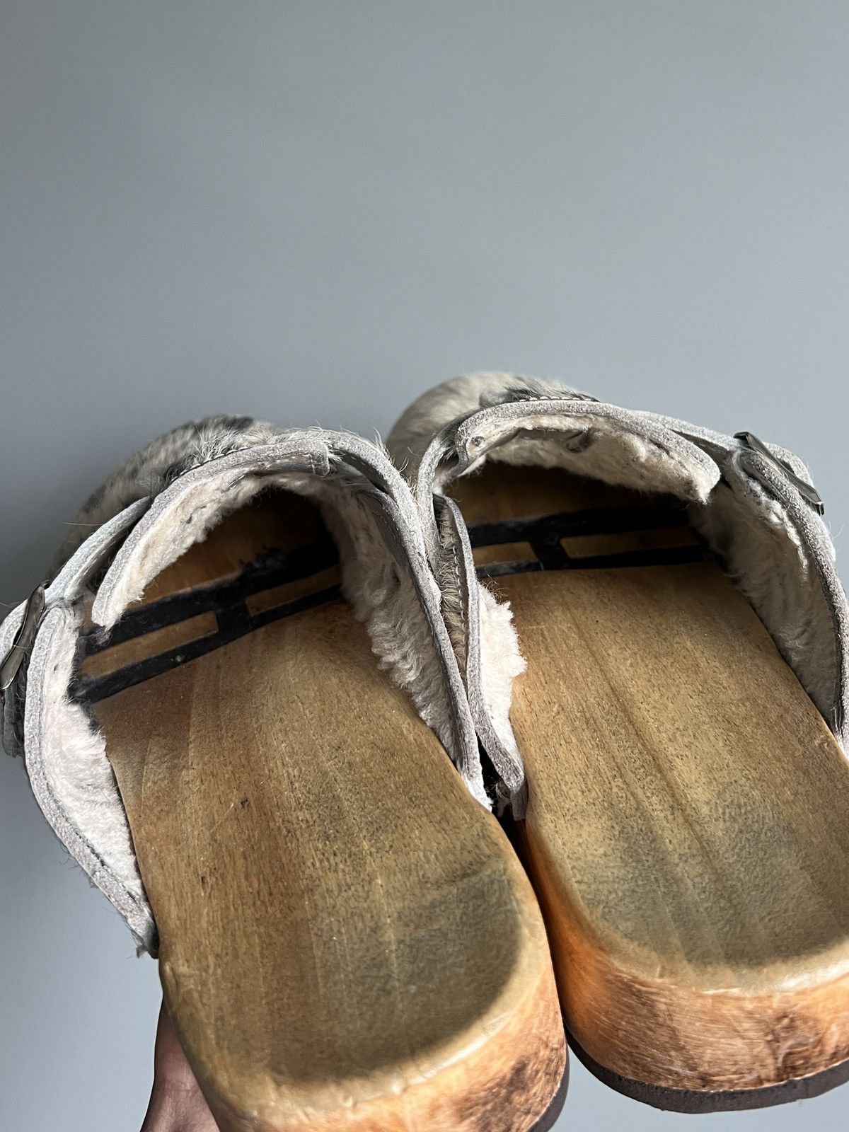 Handmade × Vintage Devich Bezay Vintage Cow Print Woody Clogs Size US 10 / IT 40 - 9 Thumbnail