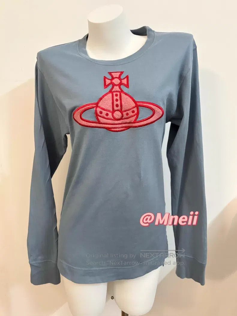 Vivienne Westwood Vivienne Westwood Red Label Orb Big Saturn Logo Dusty Blue Size M / US 6-8 / IT 42-44 - 5 Thumbnail