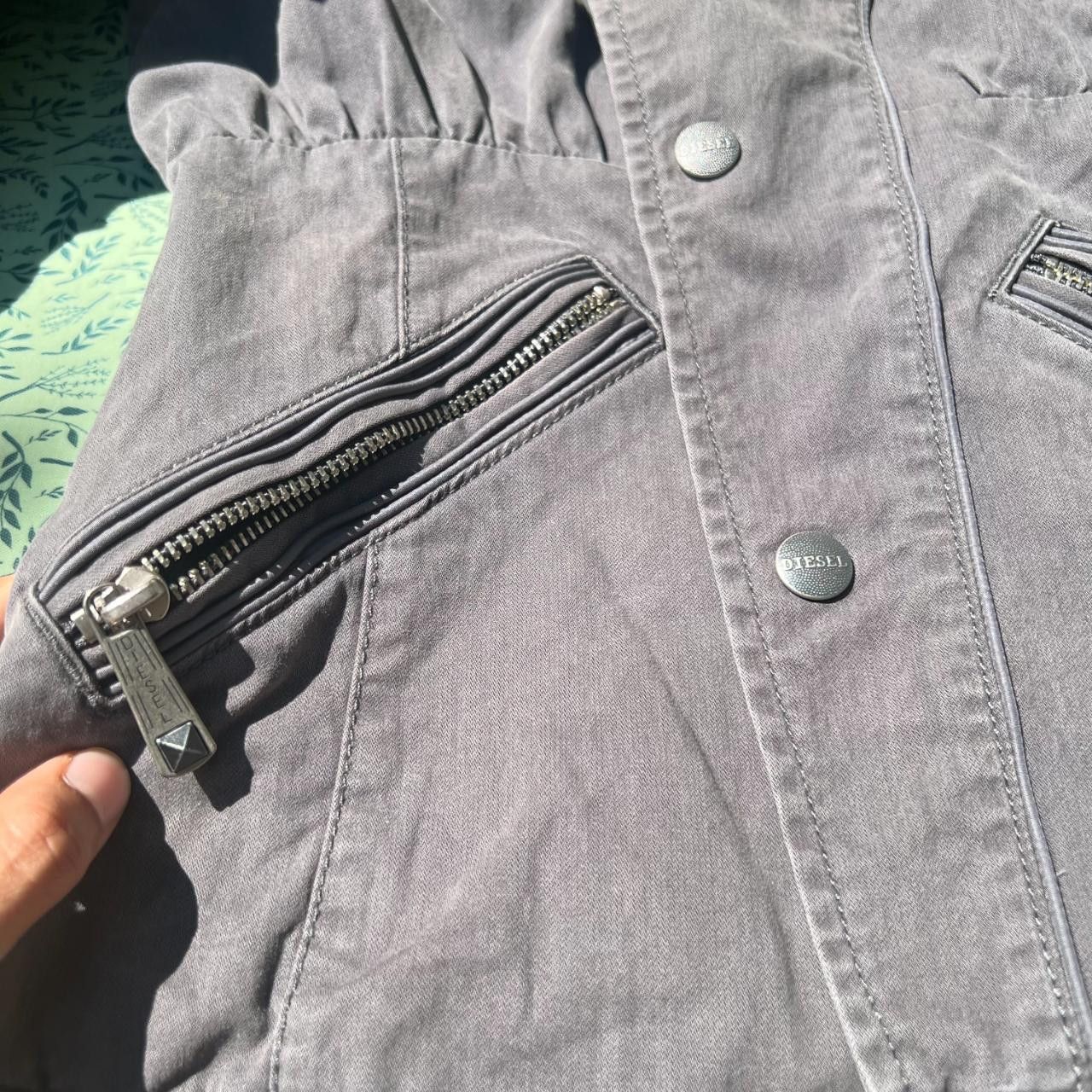 Diesel Diesel Women's Grey and White Jacket Size M / US 6-8 / IT 42-44 - 5 Thumbnail