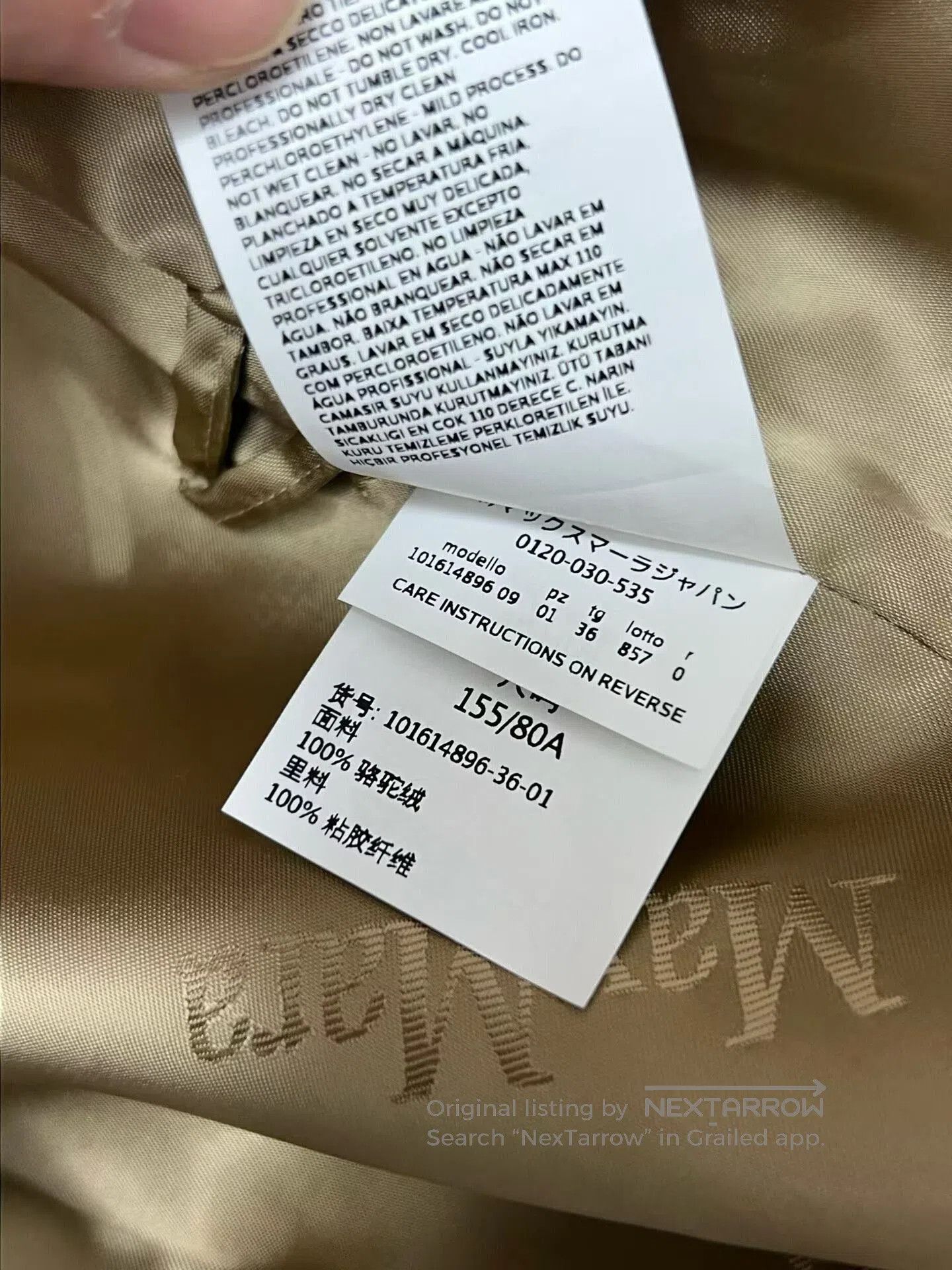 Max Mara Maxmara 10161 Coat for Women. Size XS / US 0-2 / IT 36-38 - 6 Thumbnail