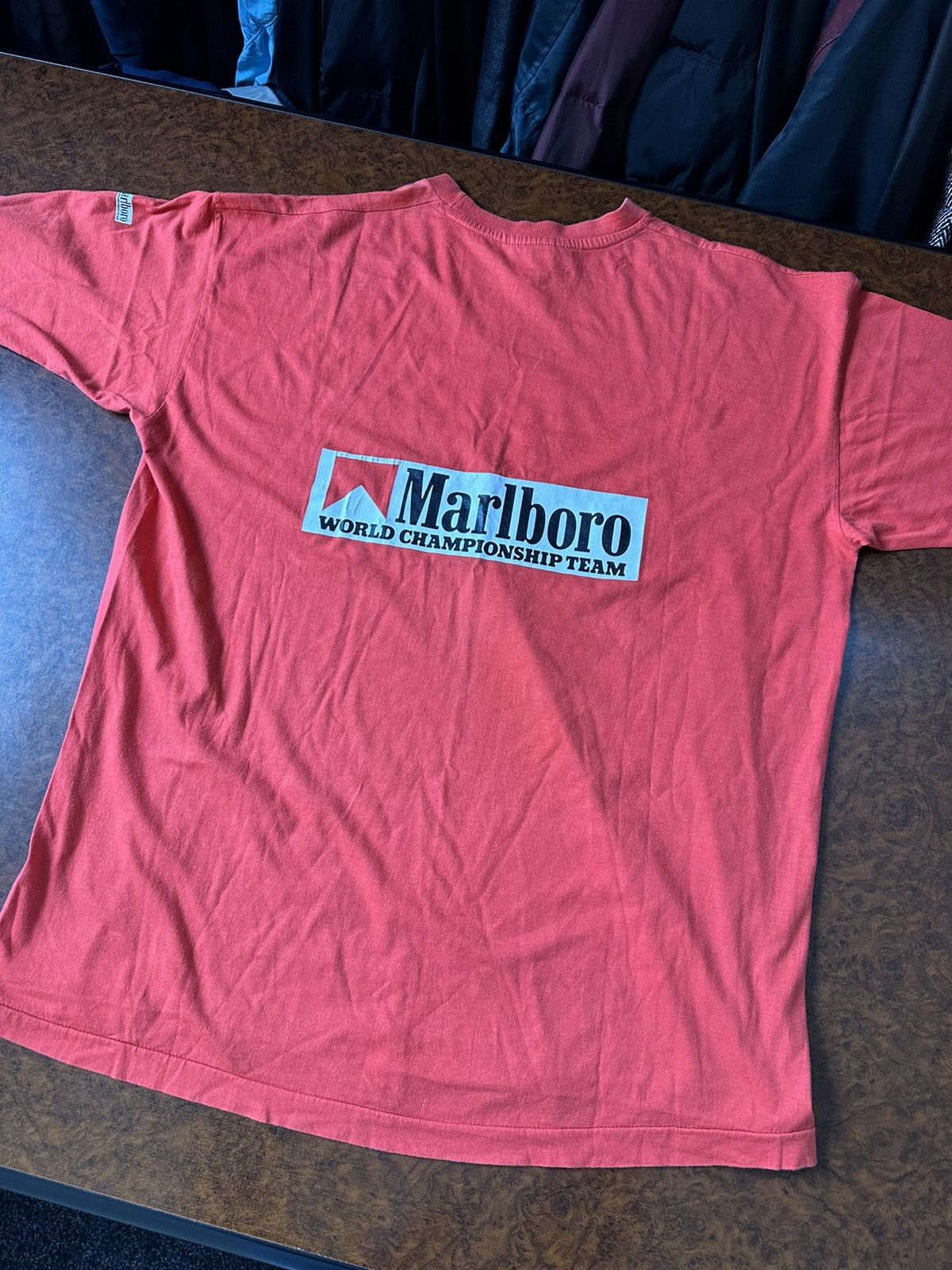 Marlboro × Vintage Vintage 80s Marlboro moto Baseball Tee shirt single stitch Size US XL / EU 56 / 4 - 2 Thumbnail