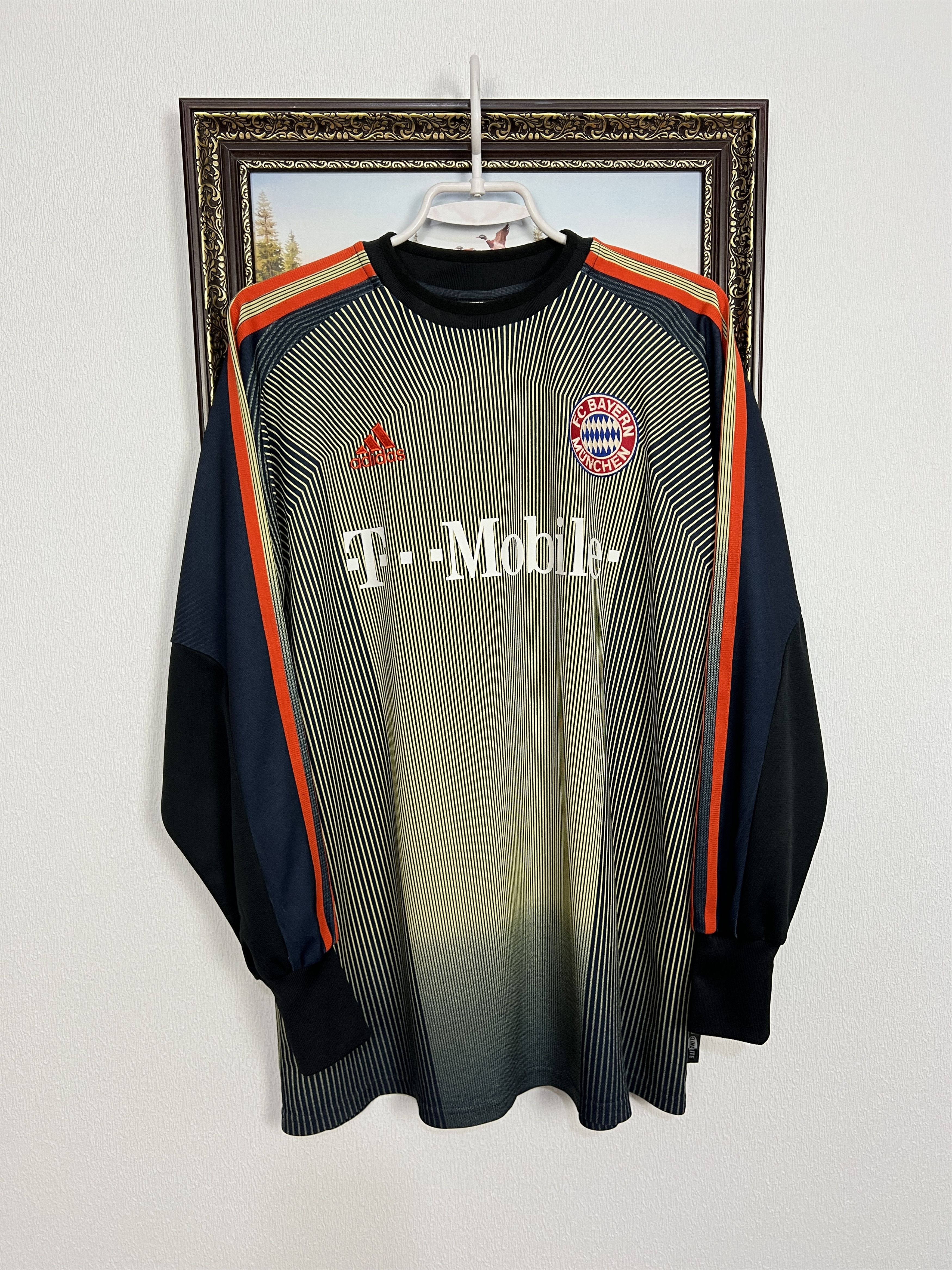 Adidas Bayern Munich Goalkeeper football shirt Kahn Jersey Trikot Size US M / EU 48-50 / 2 - 1 Thumbnail
