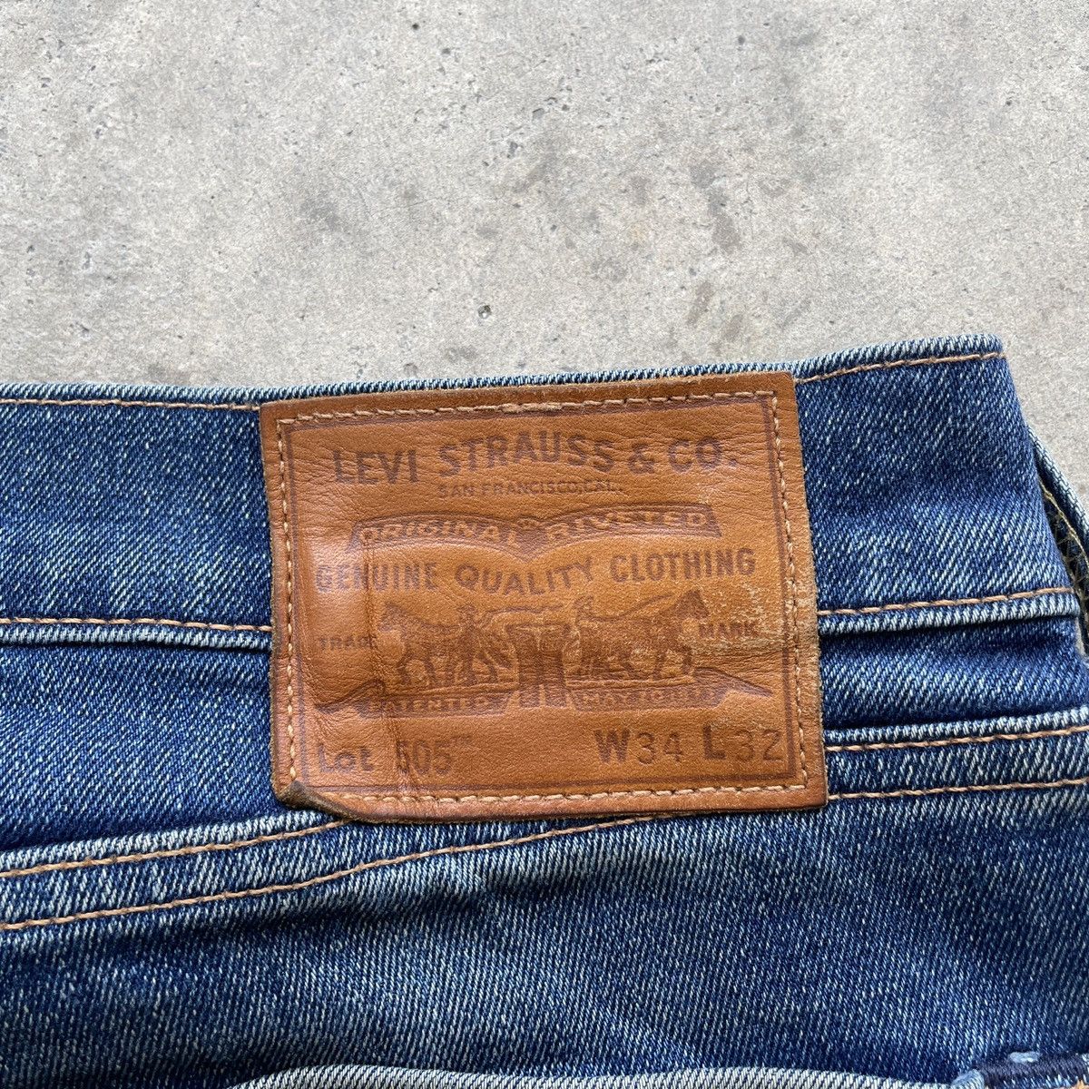 Levi's Vintage Clothing Levis 505 Big E Rusty Distressed Jeans Denim Pants W34 Size US 34 / EU 50 - 9 Thumbnail