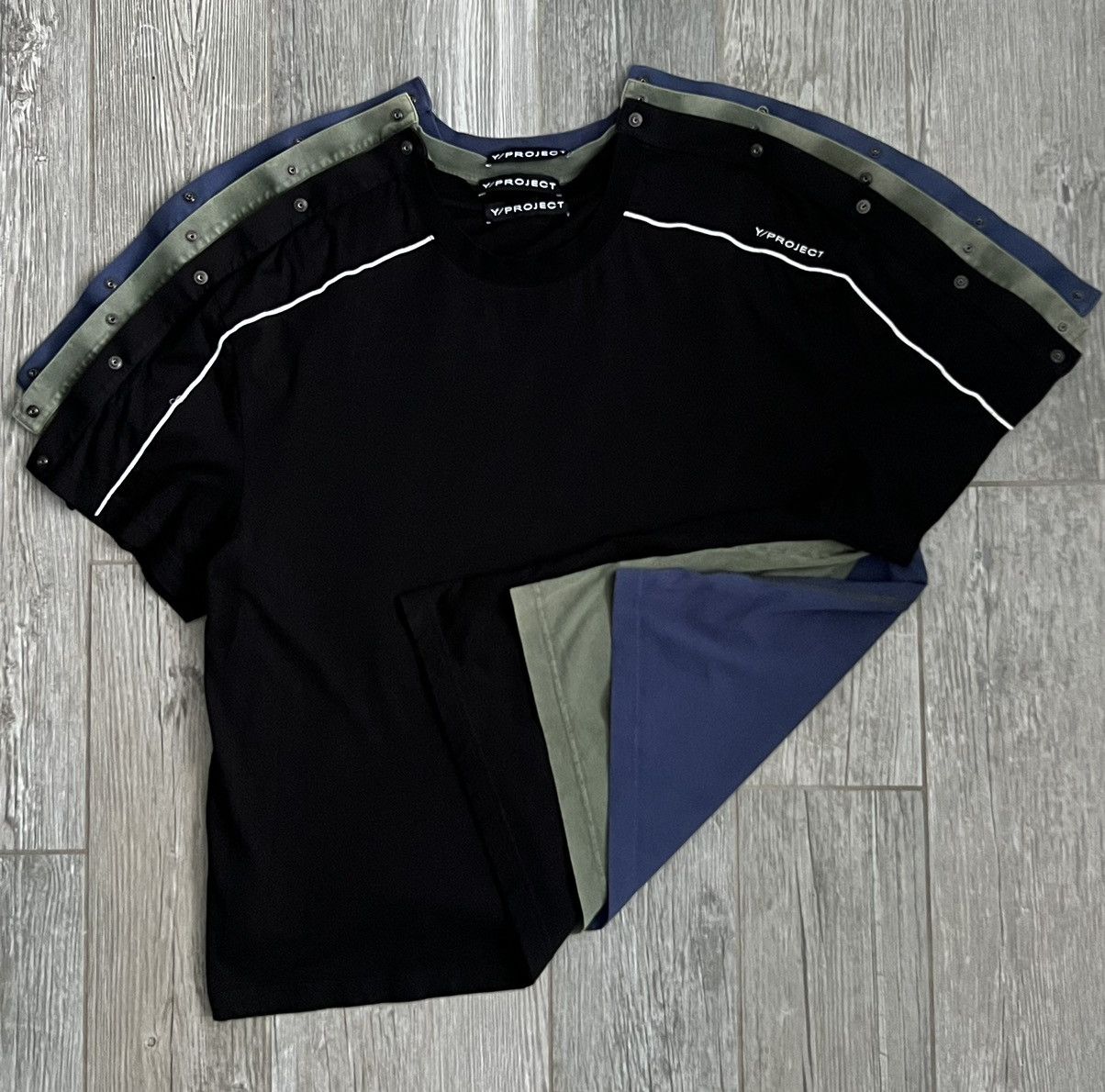 Y/Project Rare Y-Project Triple Layered Snap On Runway Logo Shirt Size US XL / EU 56 / 4 - 4 Thumbnail