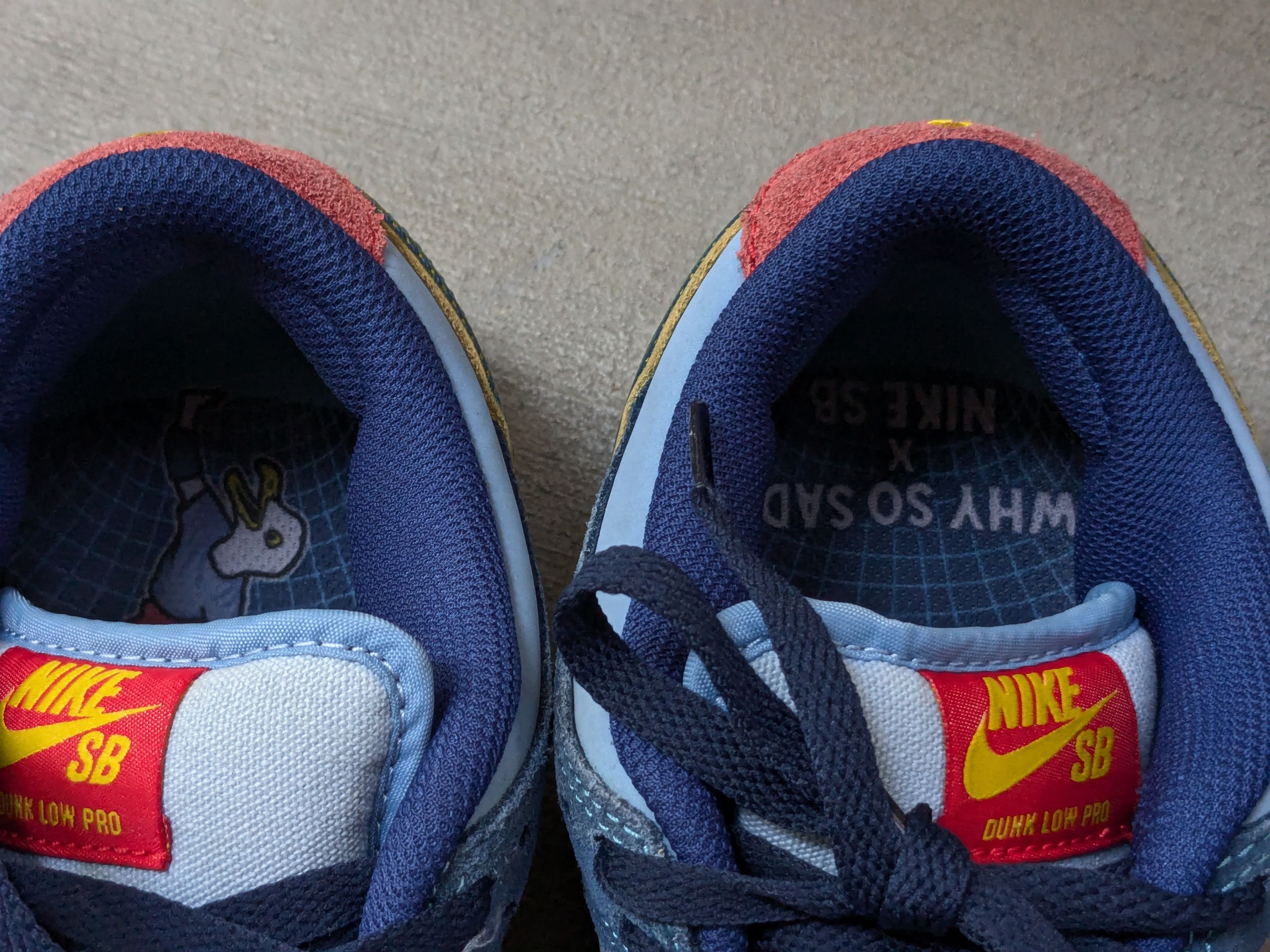 Nike Nike SB Dunk Low Pro Why So Sad? Blue Suede DX5549-400 Size US 8 / EU 41 - 4 Thumbnail