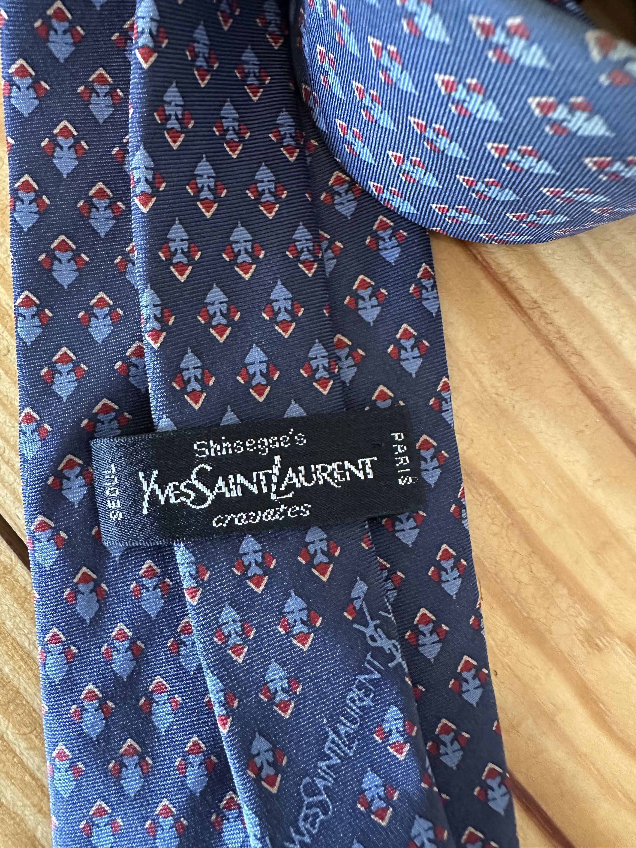 Yves Saint Laurent Yves Saint Laurent Paris Vintage Silk Tie Size ONE SIZE - 5 Thumbnail