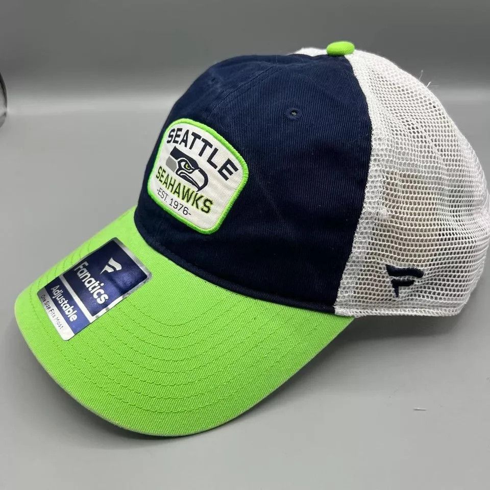 Other Seattle Seahawks Trucker Hat Men Fanatics NFL Snap Back Cap Size ONE SIZE - 2 Thumbnail