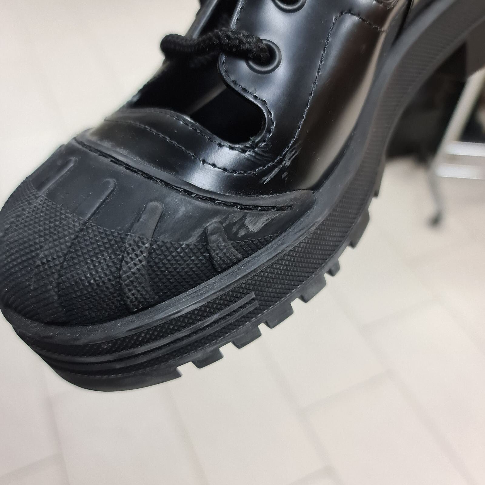 Dior Dior Black Leather Combat Boots sz. 38 Size US 7 / IT 37 - 5 Thumbnail