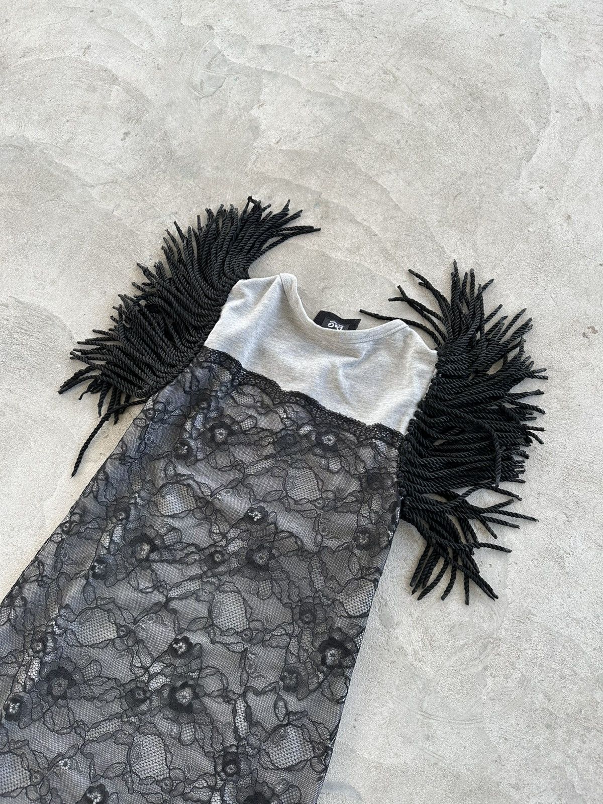 Dolce & Gabbana Dolce Gabbana Sleeveless Lace Panel Dress With Fringe Detail Size M / US 6-8 / IT 42-44 - 8 Thumbnail