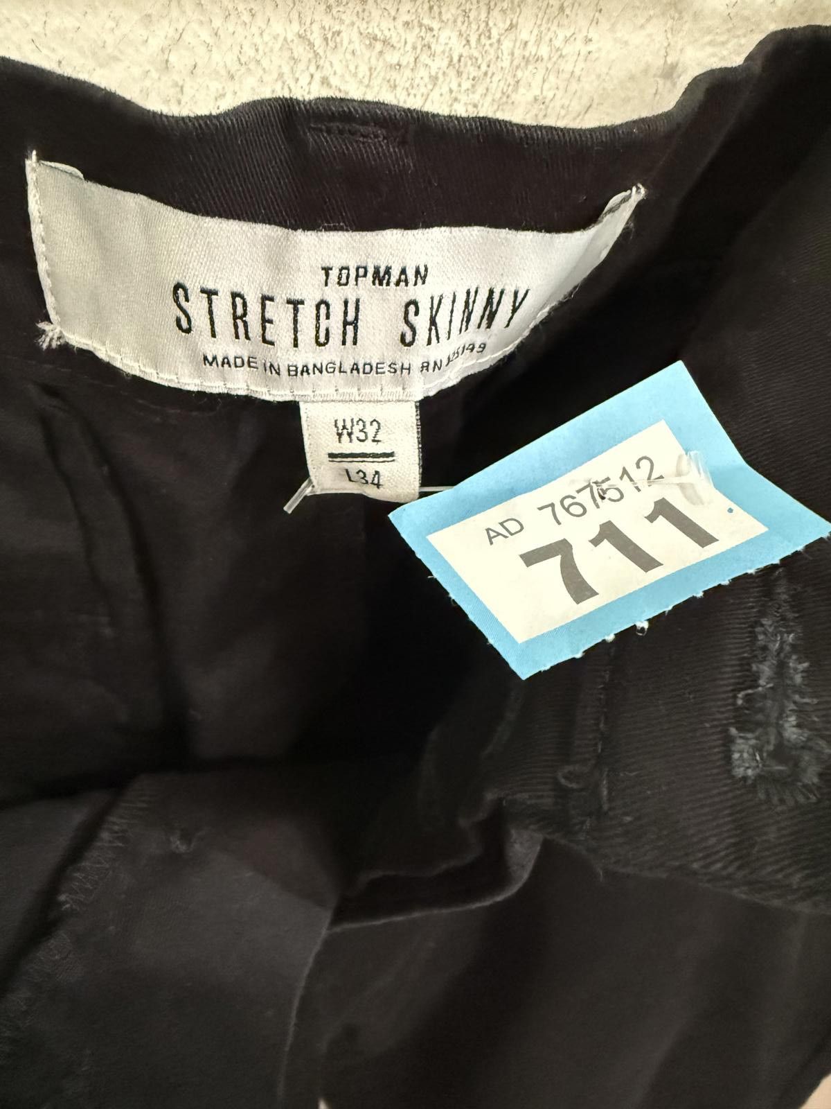 Topman Topman Stretch Skinny Black Pants W32 L34 Size US 32 / EU 48 - 2 Thumbnail