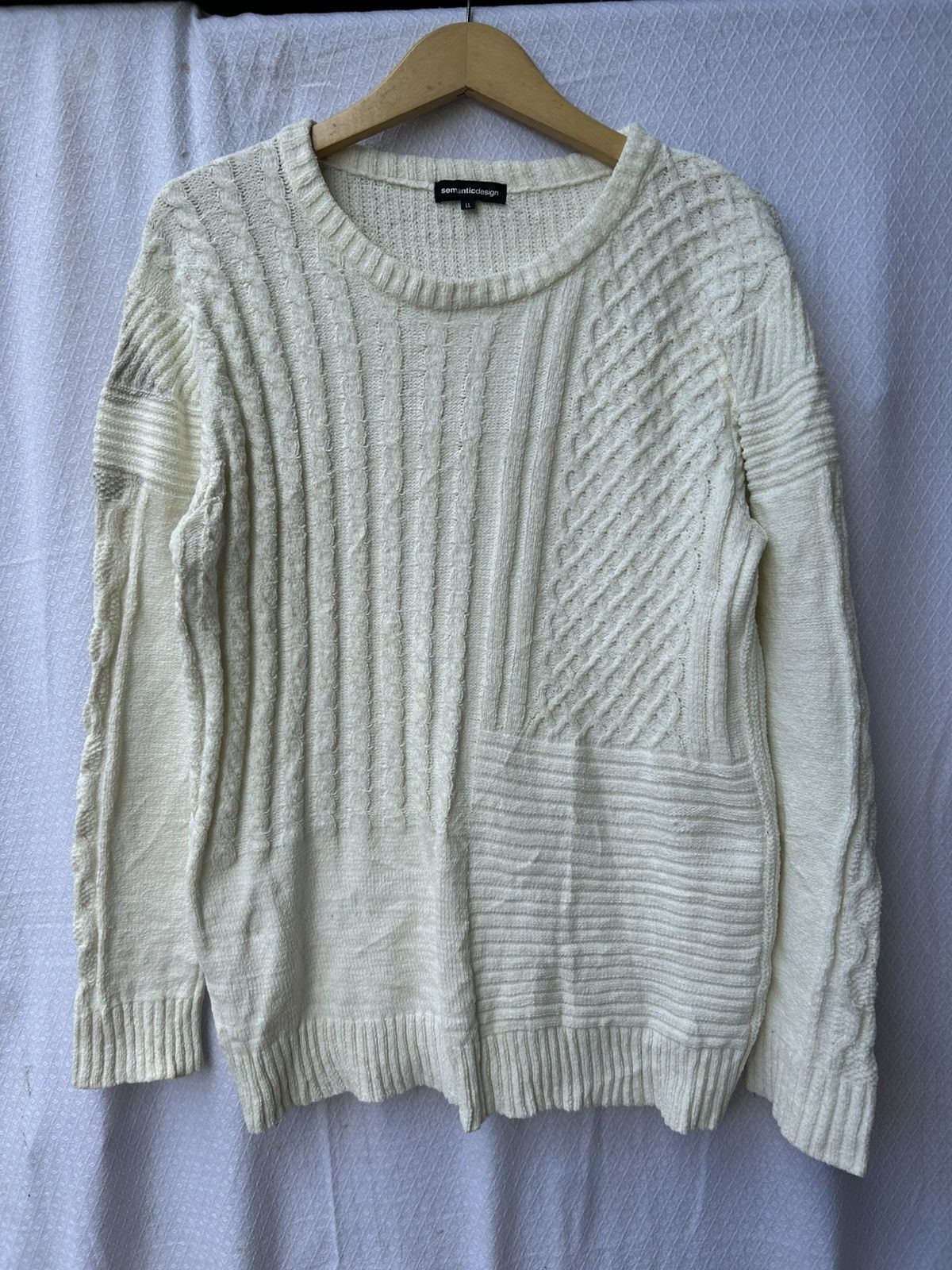 If Six Was Nine Semantic design knitted mohair grunge styled Size US L / EU 52-54 / 3 - 1 Thumbnail