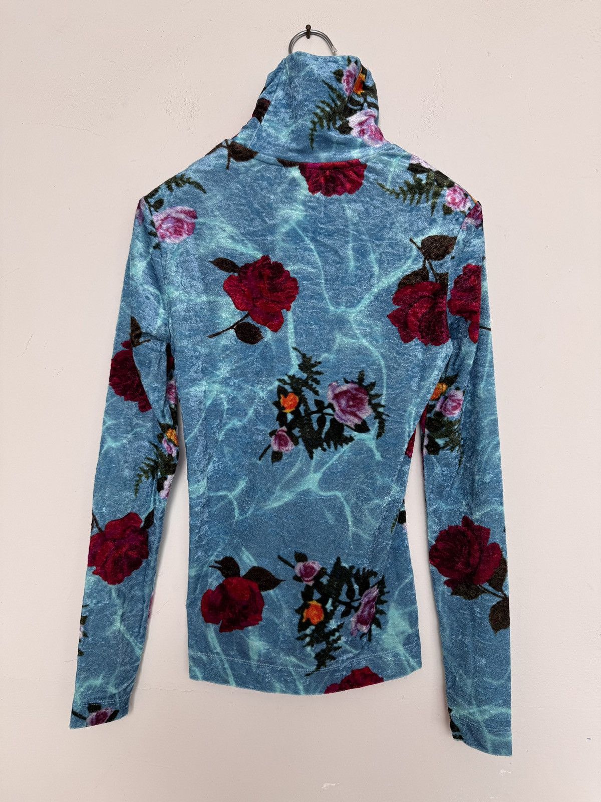 Dries Van Noten Dries Van Noten Turtleneck Velvet Top Size S / US 4 / IT 40 - 3 Thumbnail