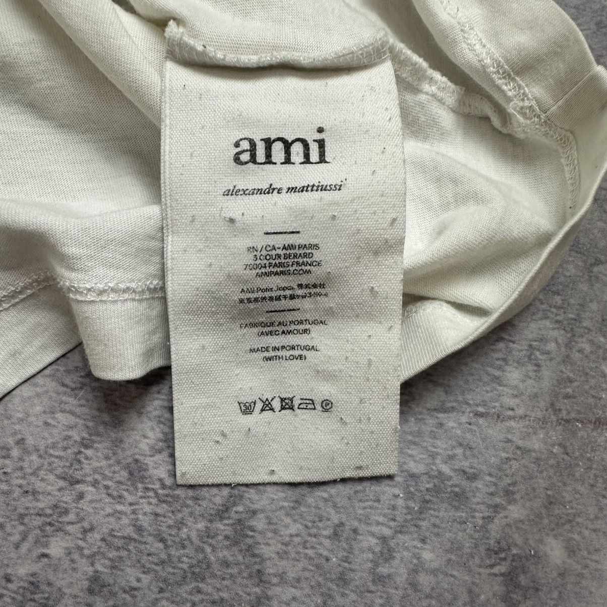 AMI ami Paris white t-shirt Size L / US 10 / IT 46 - 3 Thumbnail