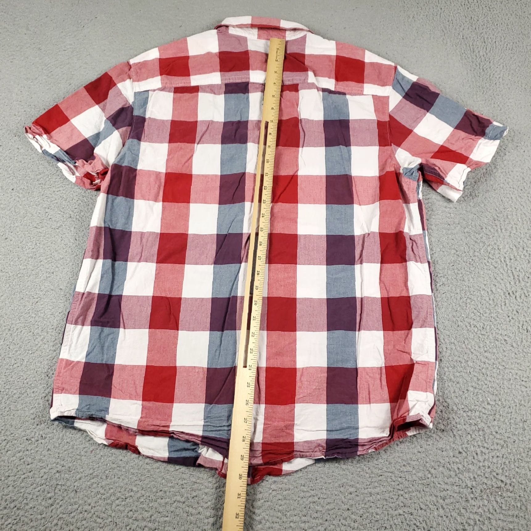 Vintage Columbia Shirt Mens L Red Plaid Button-Up Short Sleeve Casual Button-Down Collared Men’s Size US L / EU 52-54 / 3 - 3 Thumbnail