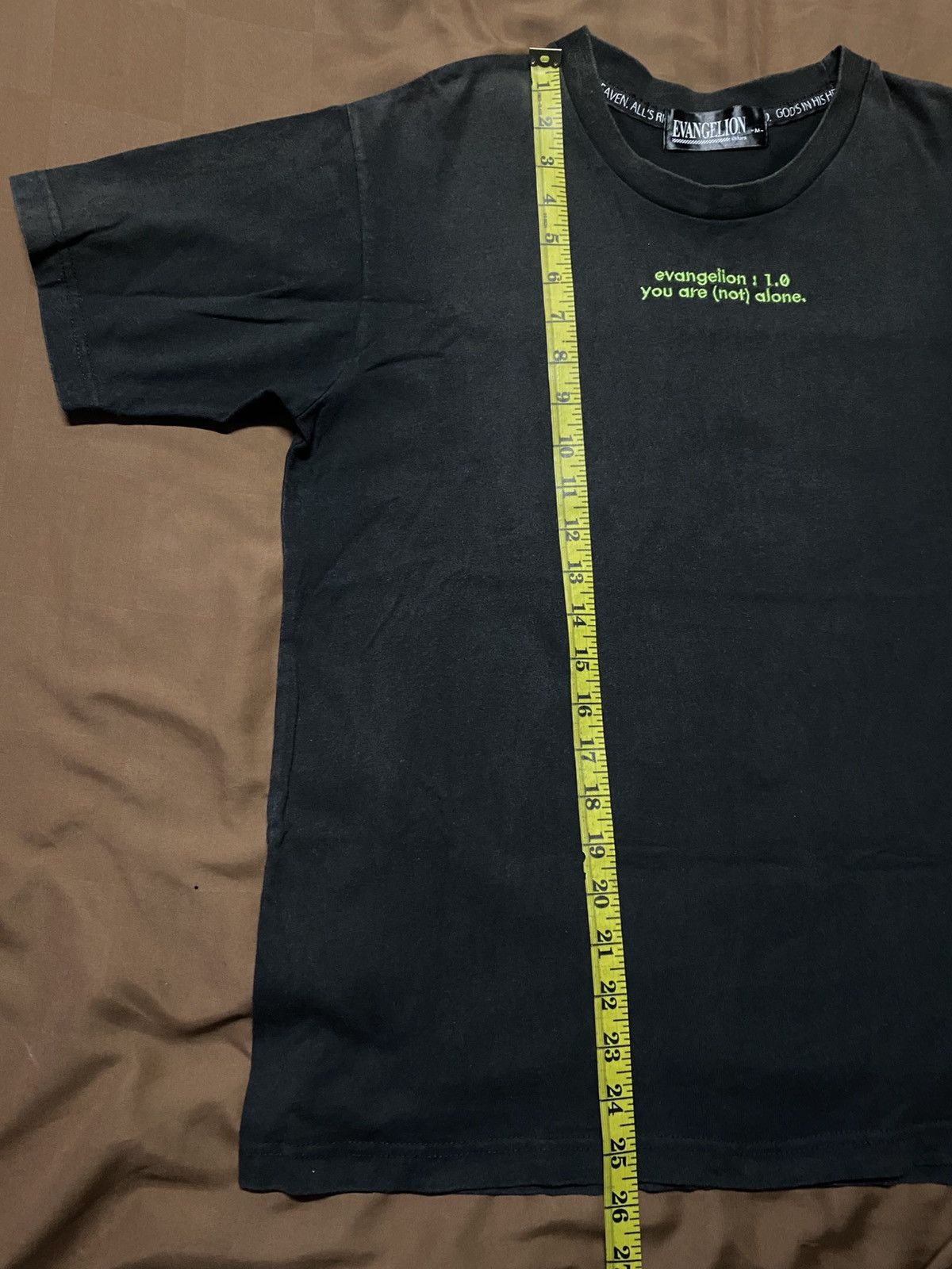 Anime Evangelion 1.0 You Are Not Alone Embroidered Anime Tee Size US M / EU 48-50 / 2 - 10 Thumbnail