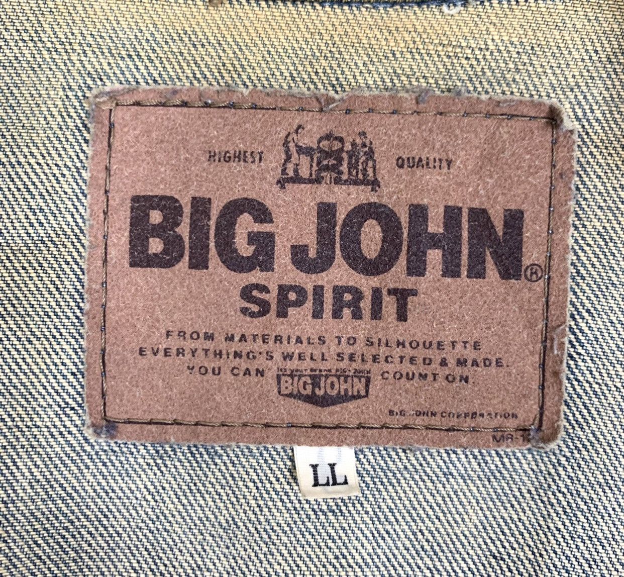 Big John × Vintage Vintage 80s Big John Spirit Button Denim Jacket Size M Size US M / EU 48-50 / 2 - 10 Thumbnail