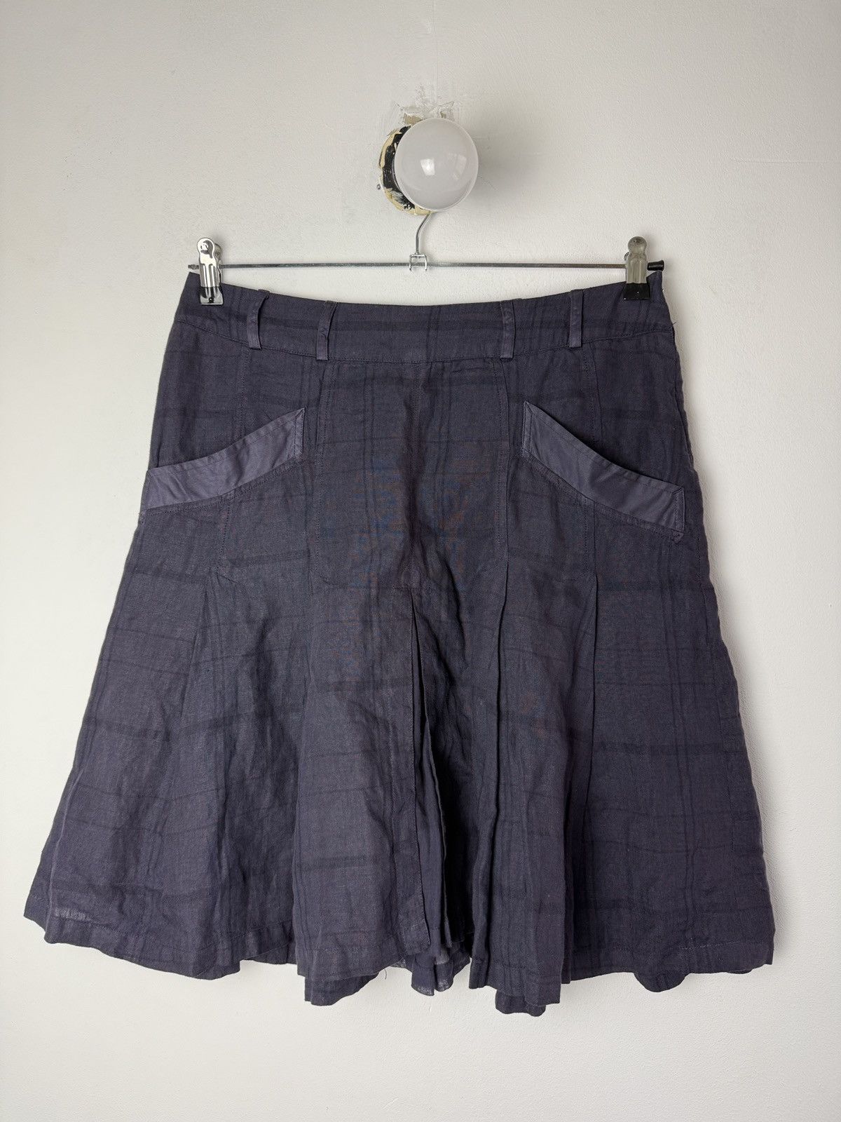 C.P. Company C.P. Company Linen Midi Pockets Skirt Size 28" / US 6 / IT 42 - 1 Thumbnail