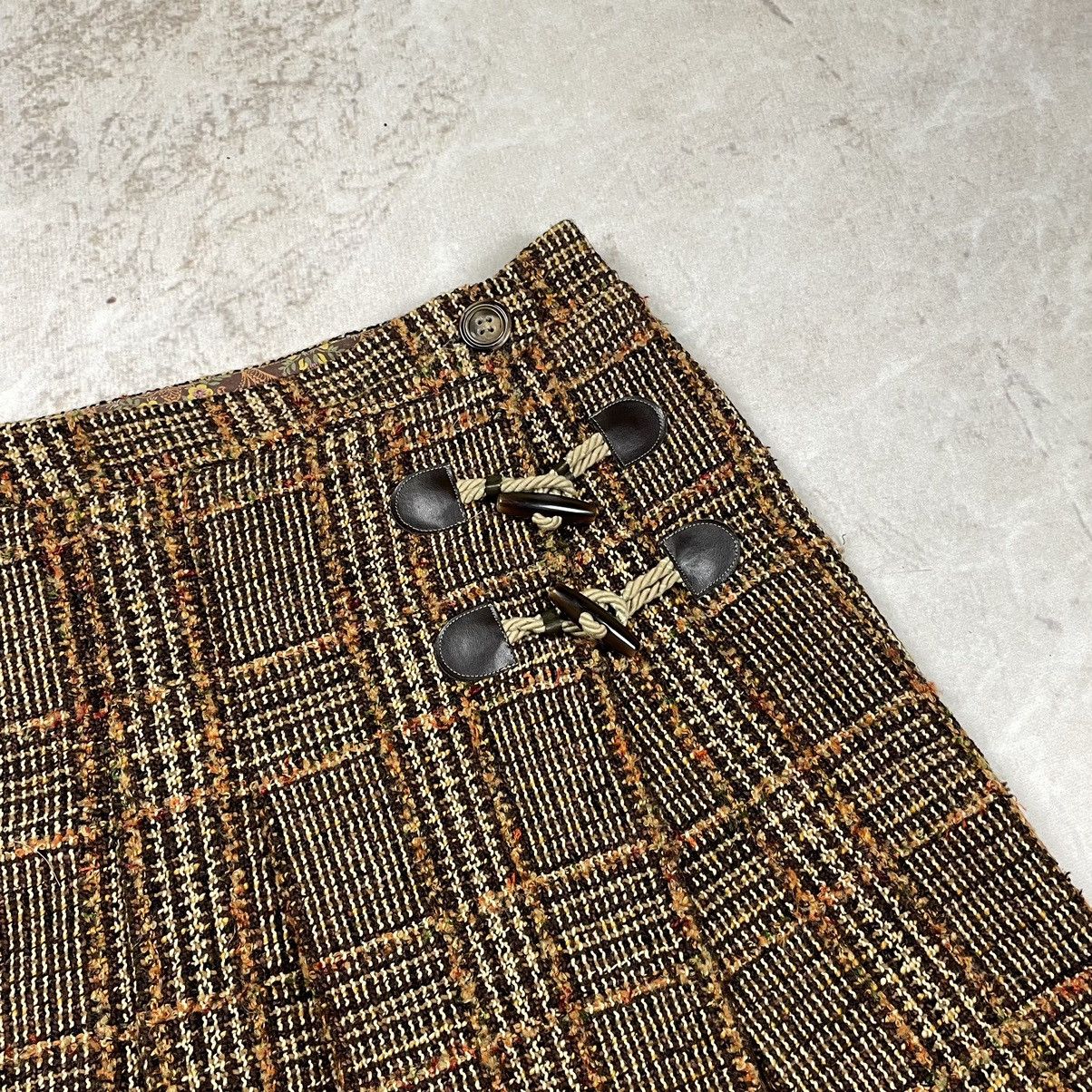 Dolce & Gabbana × Vintage Dolce&Gabbana Vintage Pleated Tweed Mini Skirt Archive Size 27" / US 4 / IT 40 - 4 Thumbnail
