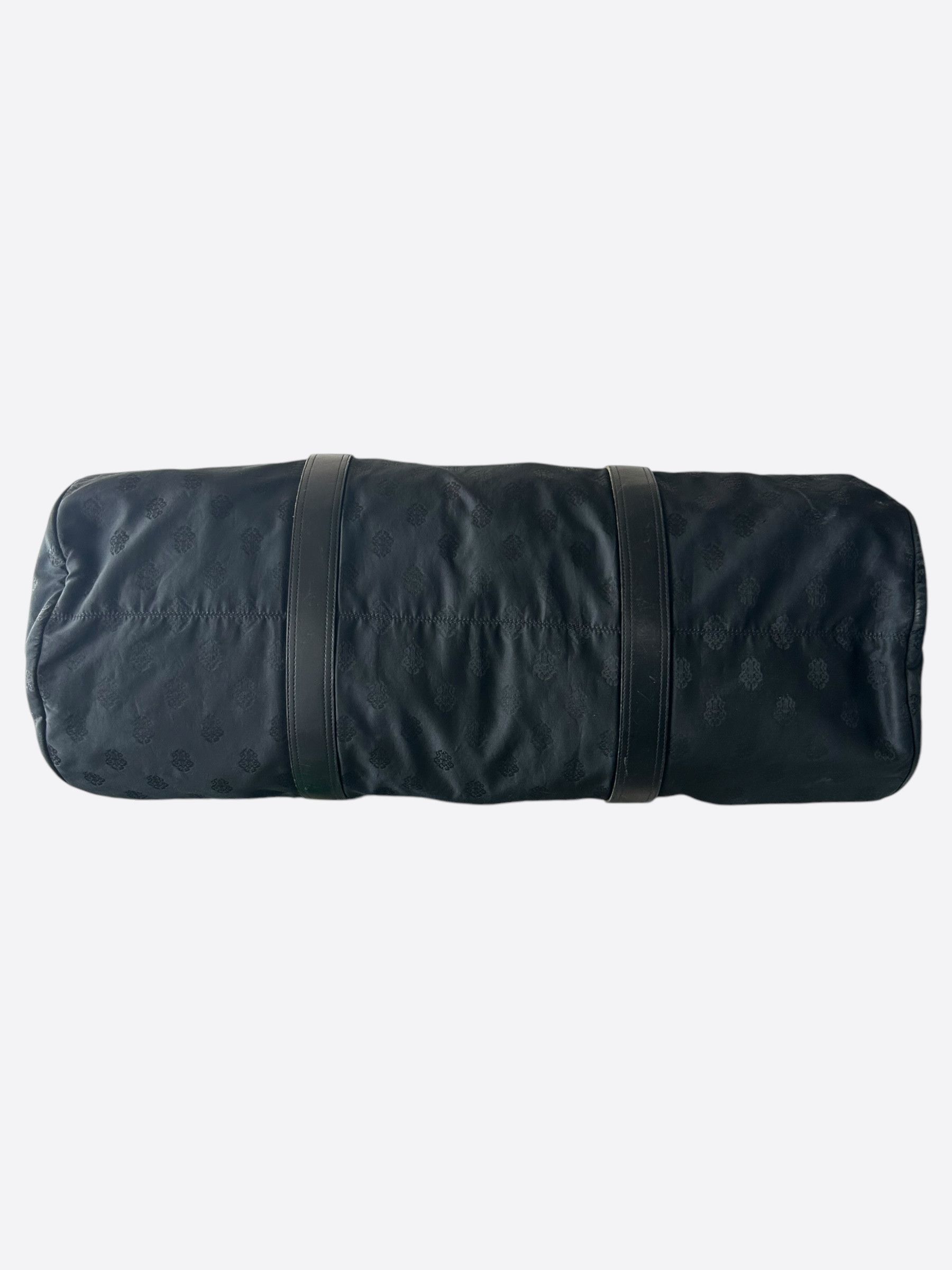 Chrome Hearts Chrome Hearts Black Nylon & Leather Jacquard Duffel Bag Size ONE SIZE - 5 Thumbnail