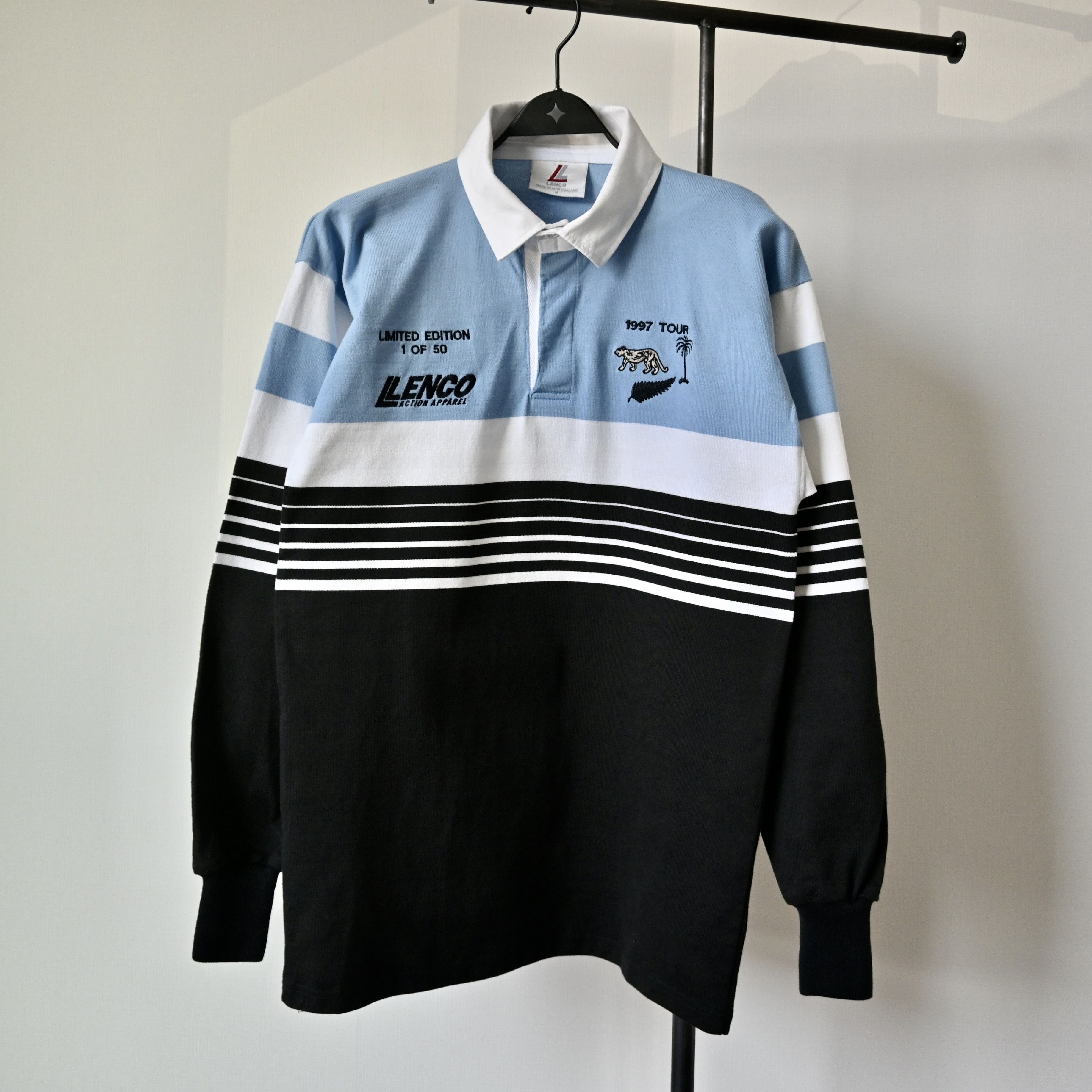 All Blacks Vintage LENCO 1997 vs ALL BLACKS match tour rugby shirt Size US M / EU 48-50 / 2 - 1 Thumbnail