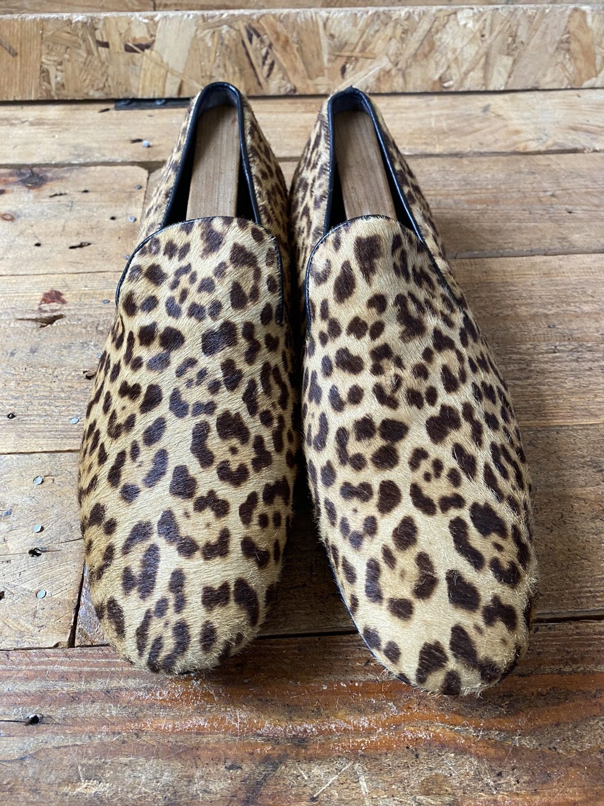 Designer × Saint Laurent Paris × Yves Saint Laurent Saint Laurent leopard print slip on casual loafers sz uk7.5 Size US 8.5 / EU 41-42 - 3 Thumbnail