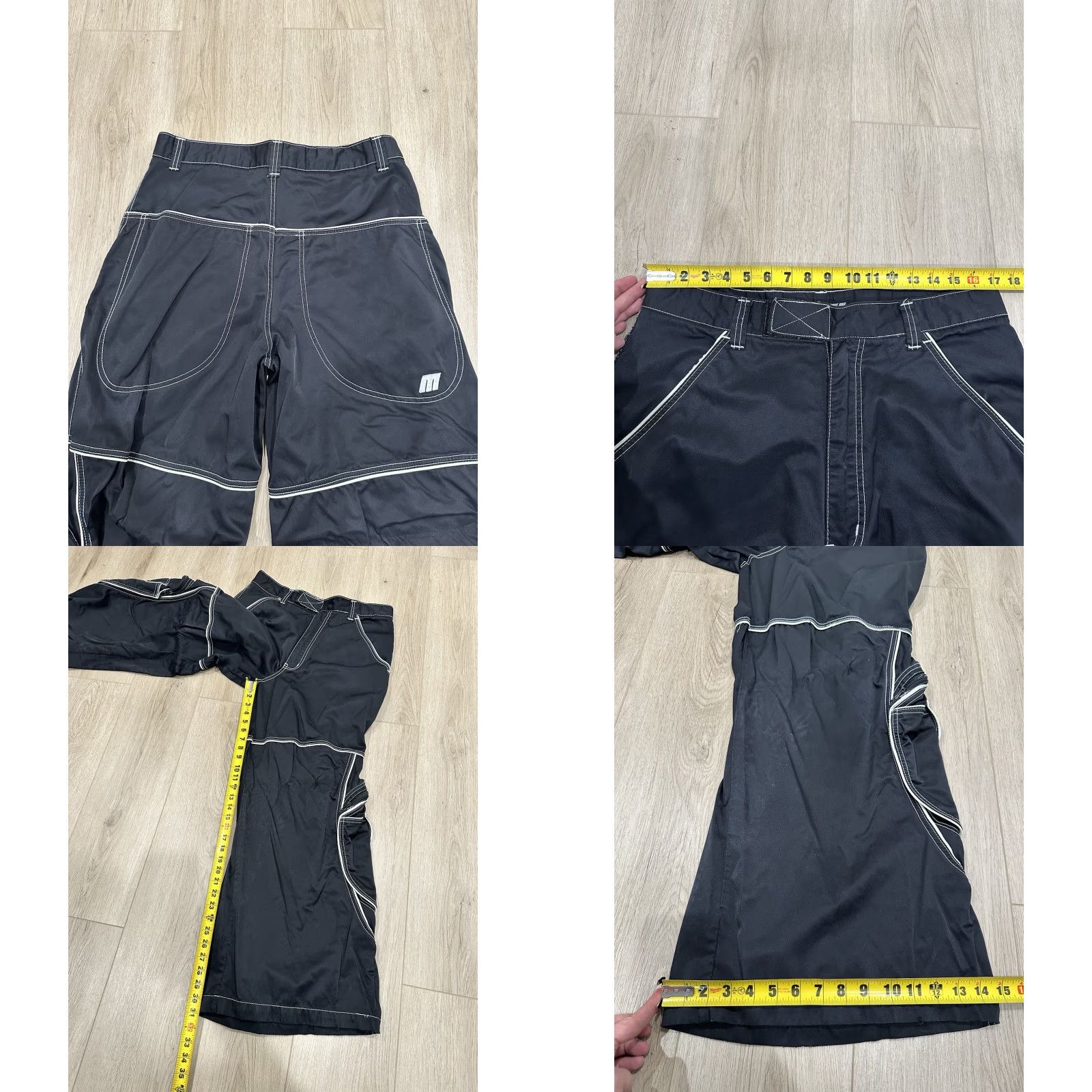 Vintage VINTAGE Macgear Rave Pants Cargo Wide-Leg 34x31 Black 90s Y2K Grunge Hip Hop Vintage Rave Pants Mens Womens Unisex Adults Baggy Size US 34 / EU 50 - 9 Thumbnail