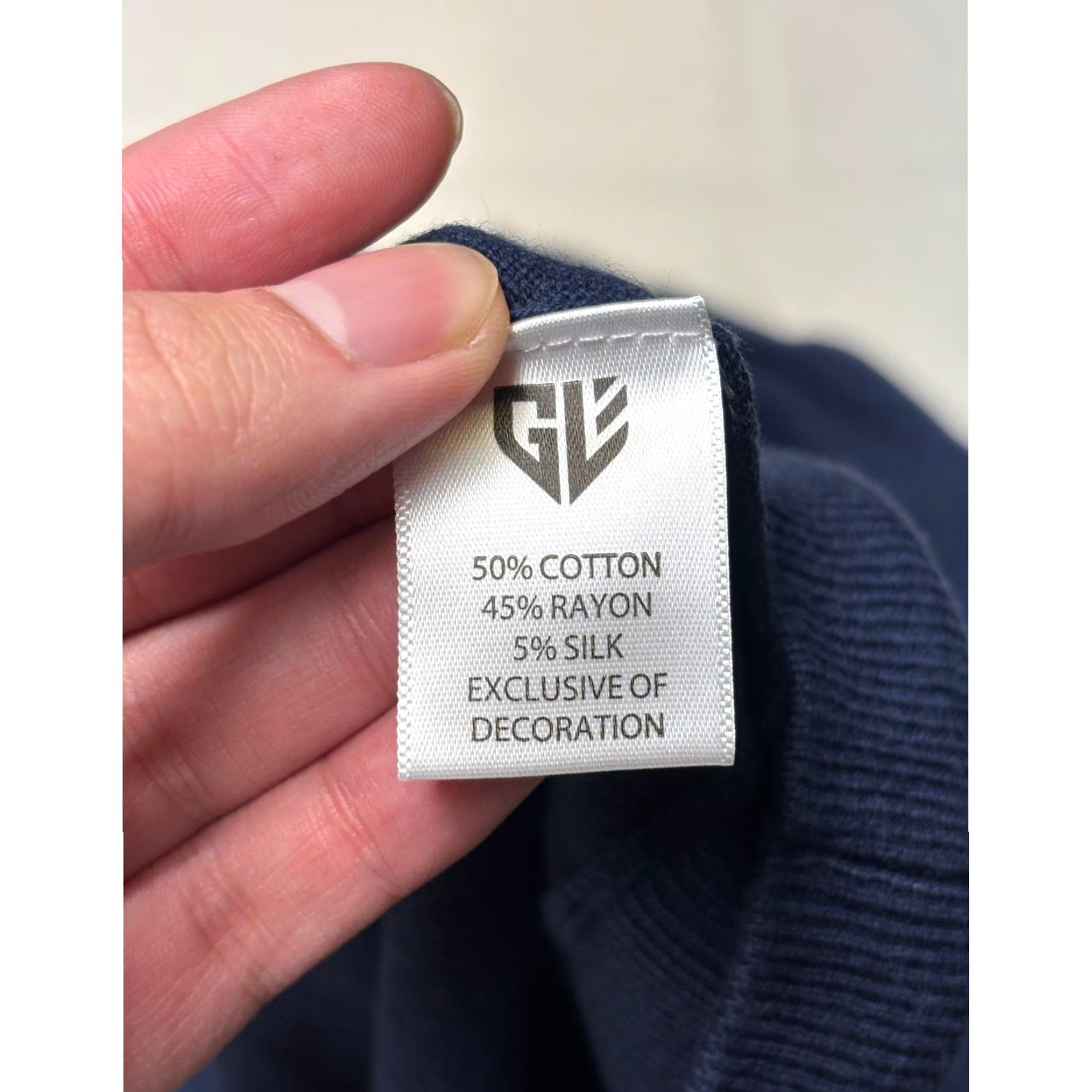 Vintage NWT Graham Luxe Sweater 1/4 Zip Blue Depths XL Cotton Rayon Silk Size US XL / EU 56 / 4 - 4 Thumbnail