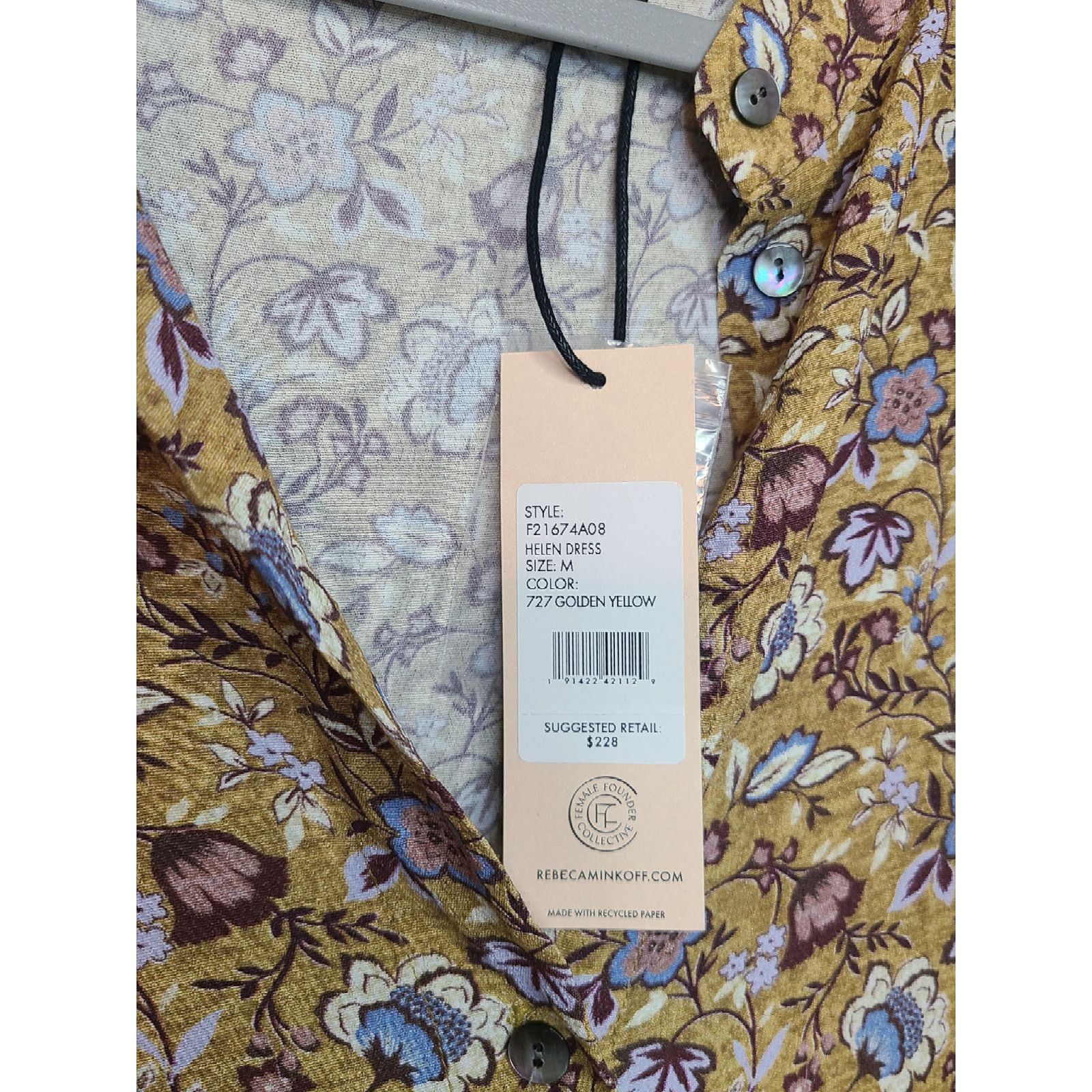 Rebecca Minkoff Rebecca Minkoff Helen Dress Floral Print Size Medium NWT Size M / US 6-8 / IT 42-44 - 8 Thumbnail