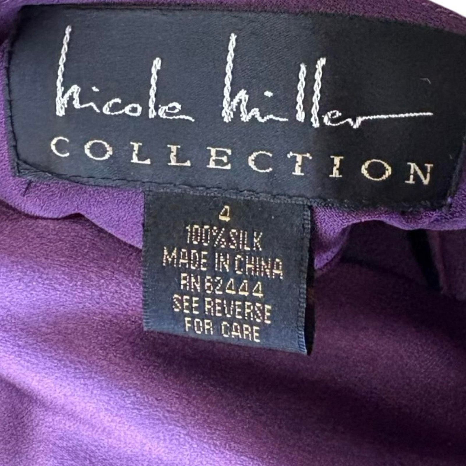 Nicole Miller Y2k prom dress fairy grunge purple sz 4 Nicole miller silk Size S / US 4 / IT 40 - 5 Thumbnail