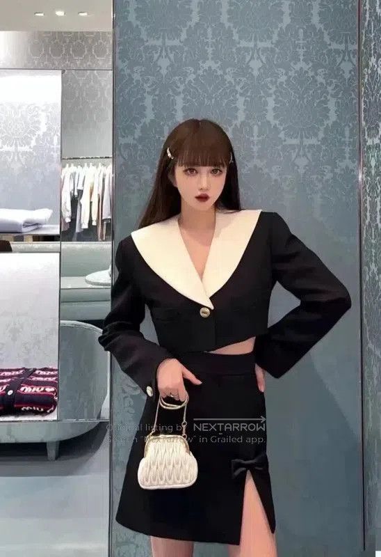 Miu Miu Miu Miu Black Wool Women's Jacket . Size M / US 6-8 / IT 42-44 - 7 Thumbnail
