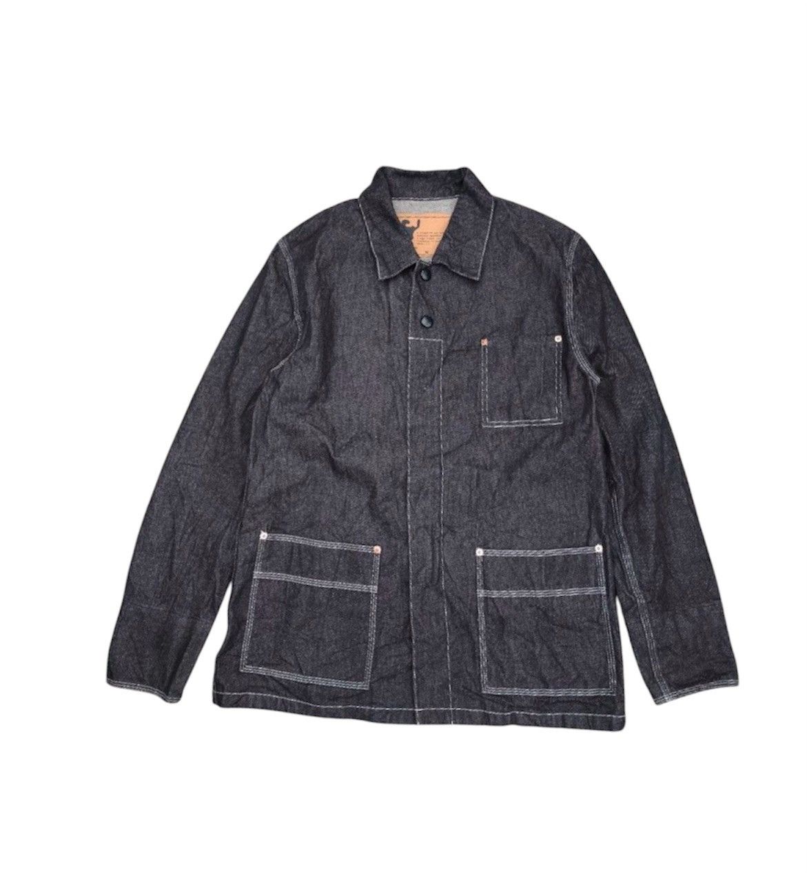 If Six Was Nine × Le Grande Bleu (L.G.B.) × PPFM PPFM Denim Chore Jacket Size US L / EU 52-54 / 3 - 1 Thumbnail