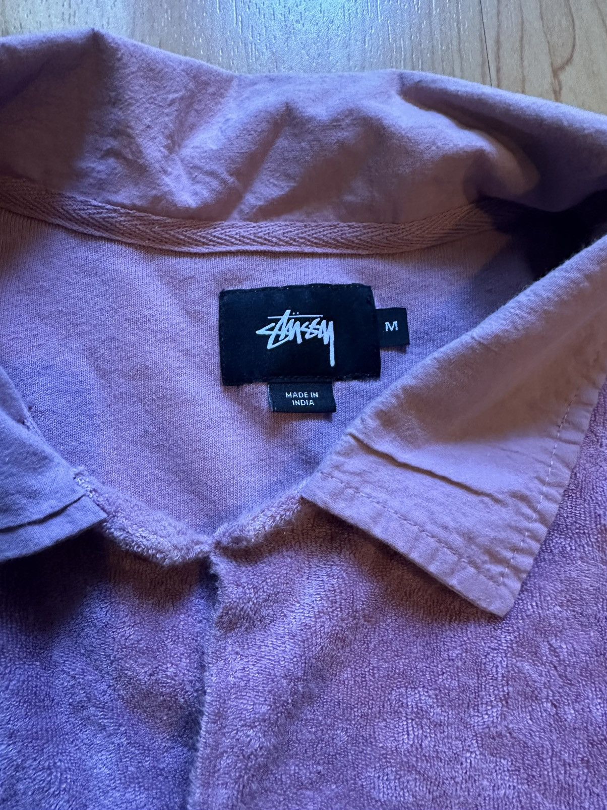 Stussy Stussy Velour Shirt Men’s M Pink Button Down Size US M / EU 48-50 / 2 - 3 Thumbnail