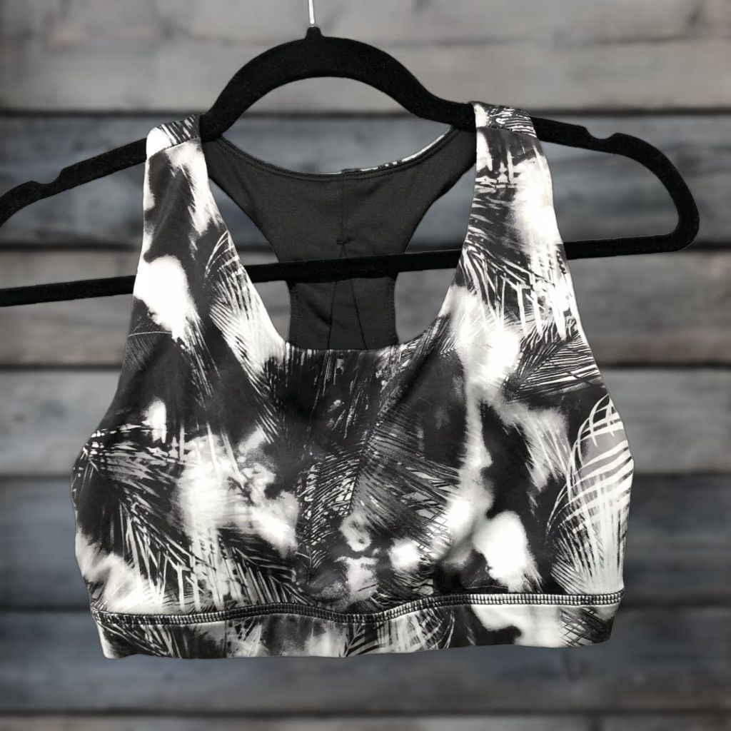 Everlast VINTAGE: Everlast Sports Bra Womens Small S Black White Palm Print Padded Tropical Shirt Womens S Palm Tropical Sports Bra/Activewear Ladies? Size ONE SIZE - 1 Thumbnail