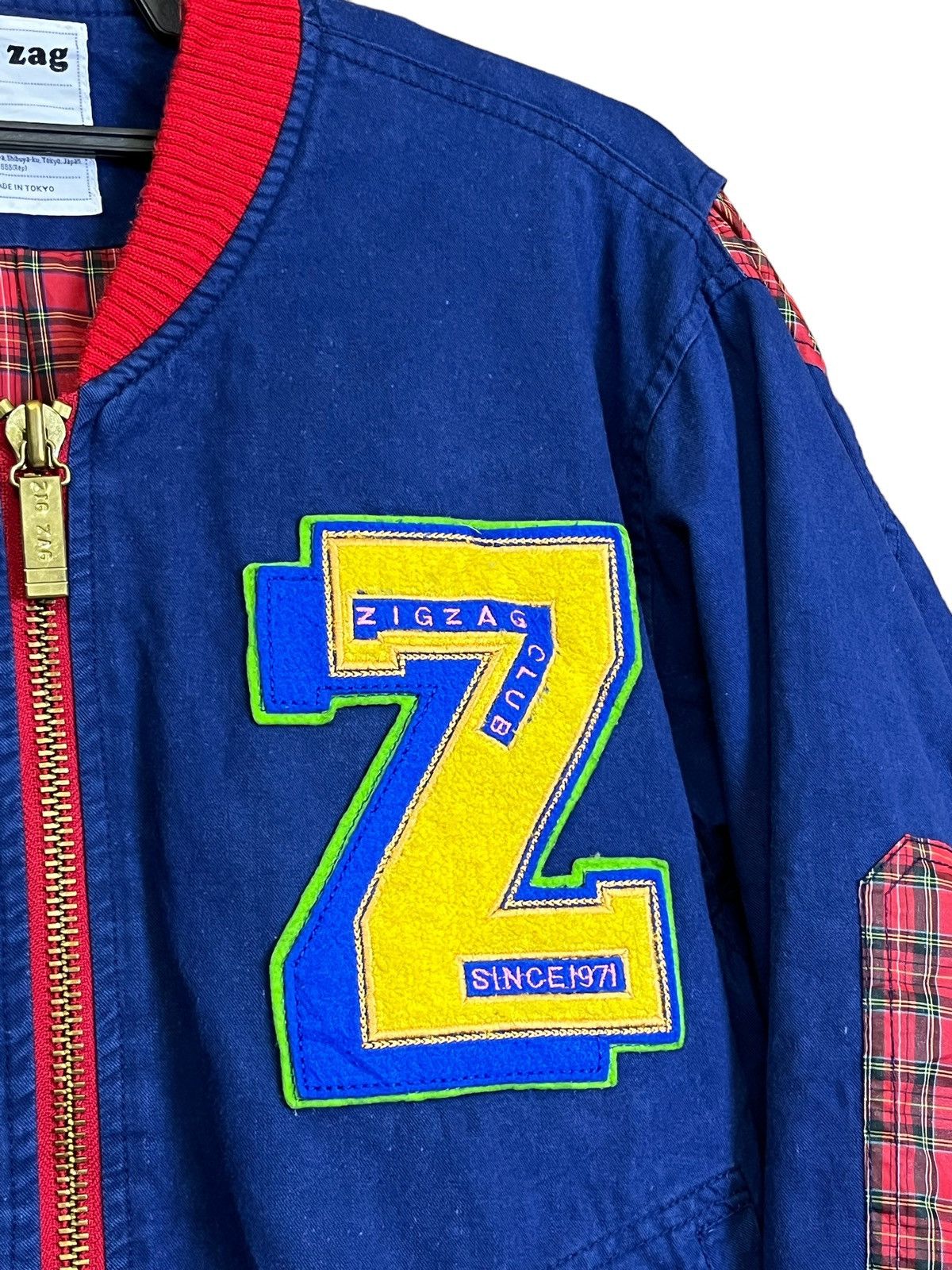Japanese Brand RARE🔥ZIG ZAG MADE IN TOKYO BIG SPELL BOMBERS JACKET Size US L / EU 52-54 / 3 - 10 Thumbnail
